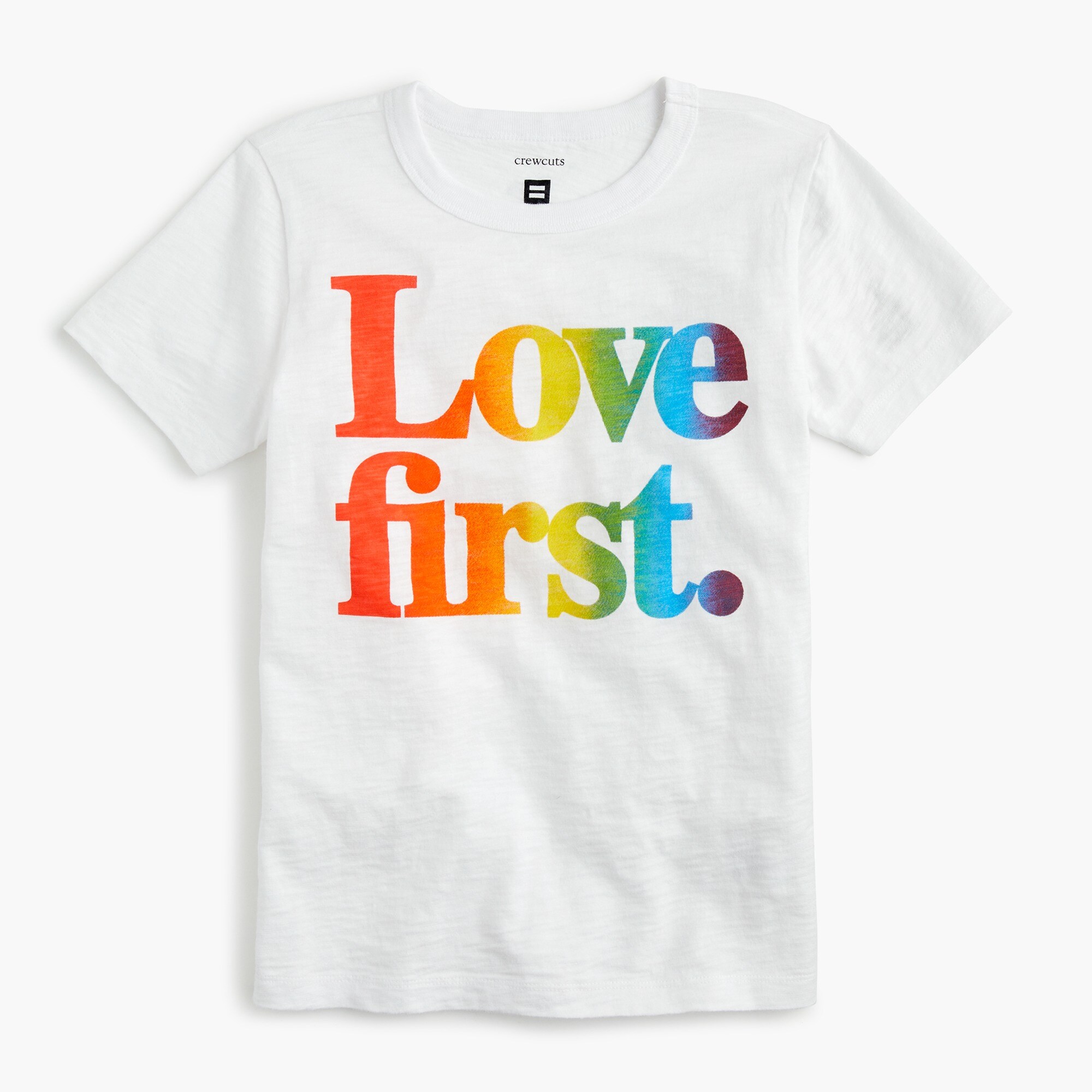 Kids' crewcuts X Human Rights Campaign "Love first" T-shirt
