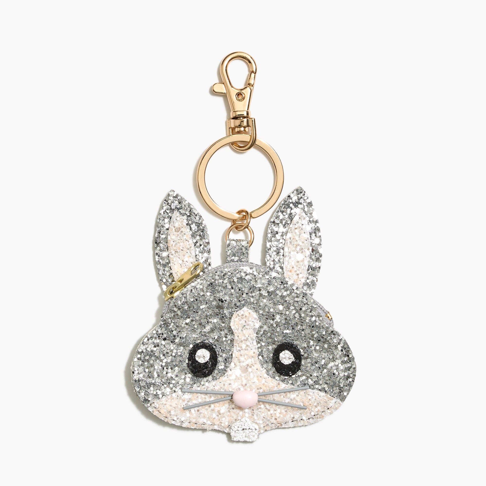 Glitter bunny coin purse