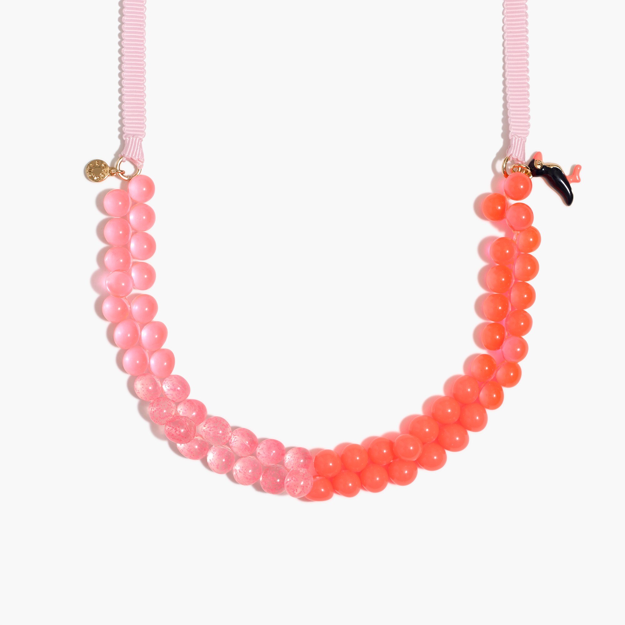 girls' two-tone gumball necklace for girls