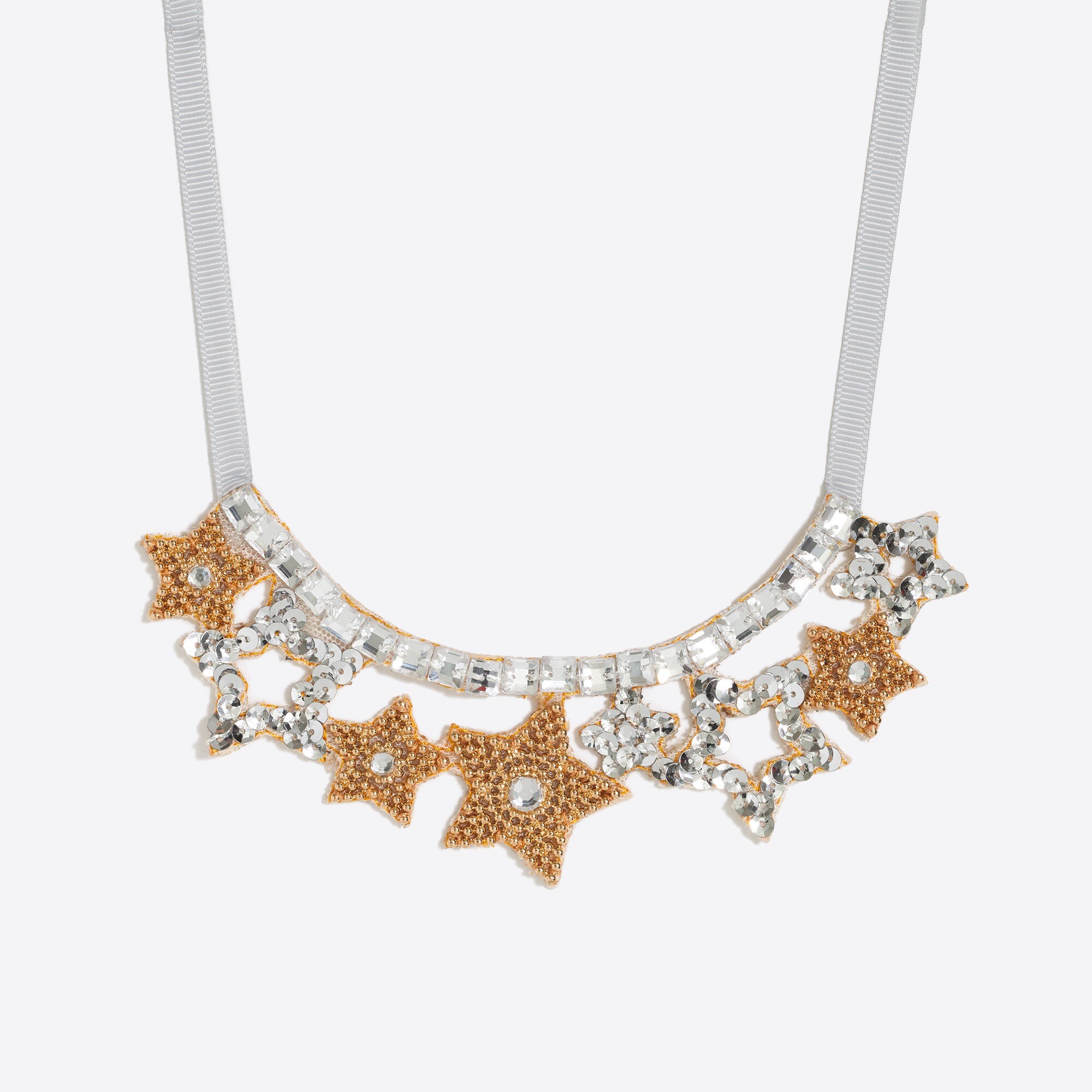 gold-and-pearl star necklace for girls