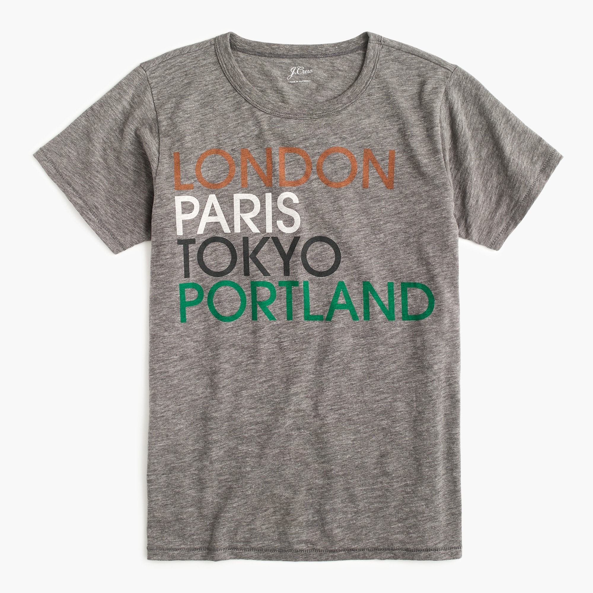 J Crew London Paris Tokyo Portland T Shirt For Women