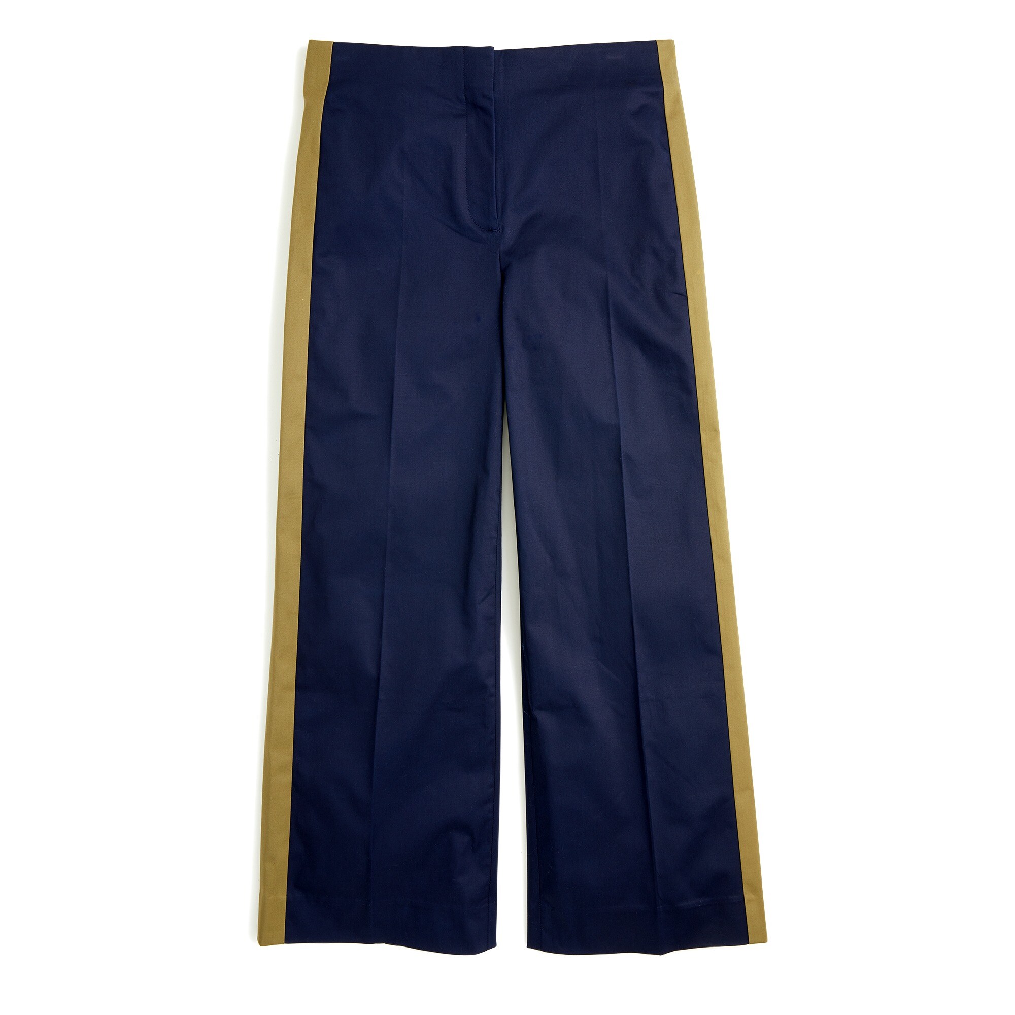 J.Crew Tall Wideleg Cropped Pant With Side Stripes