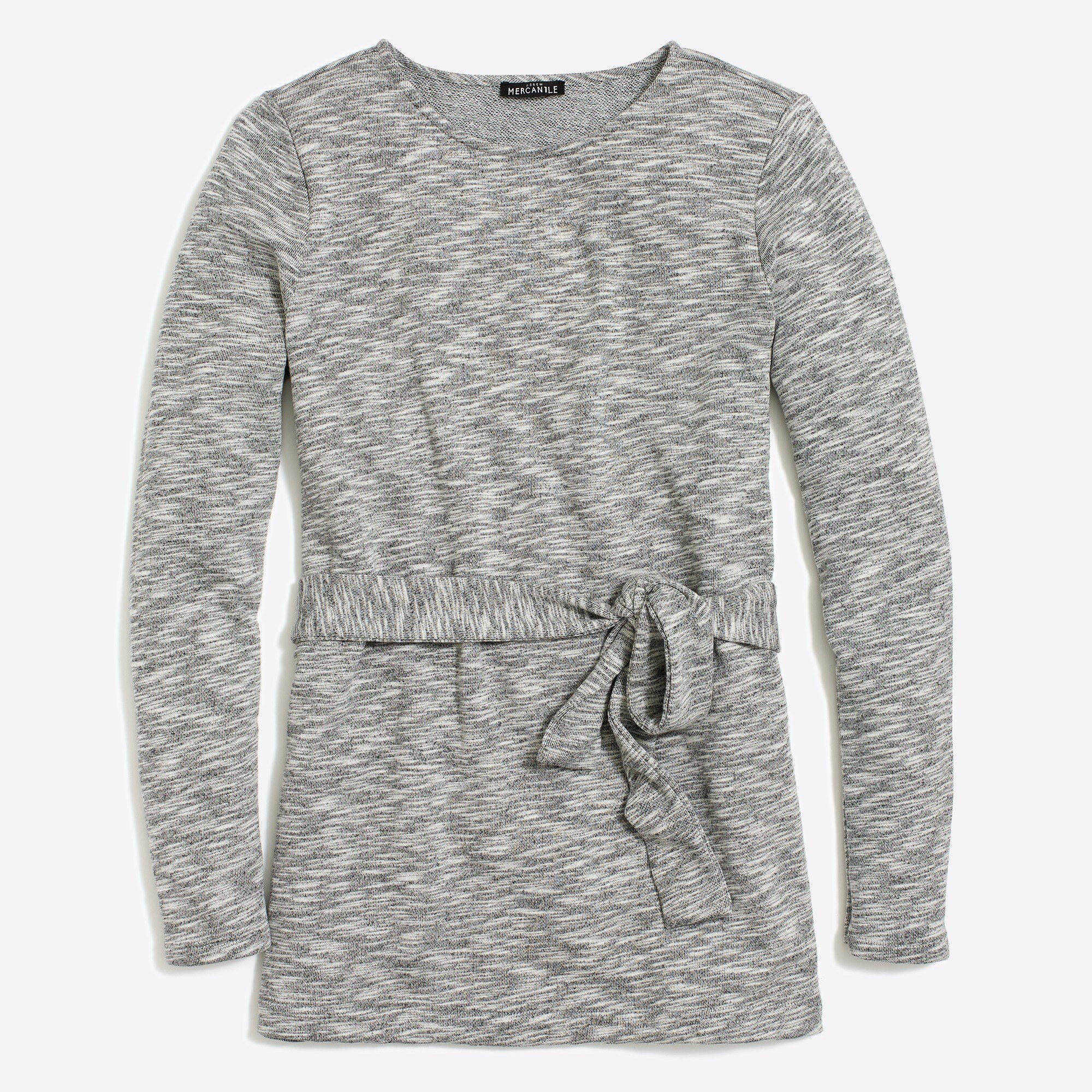 Belted sweatshirt