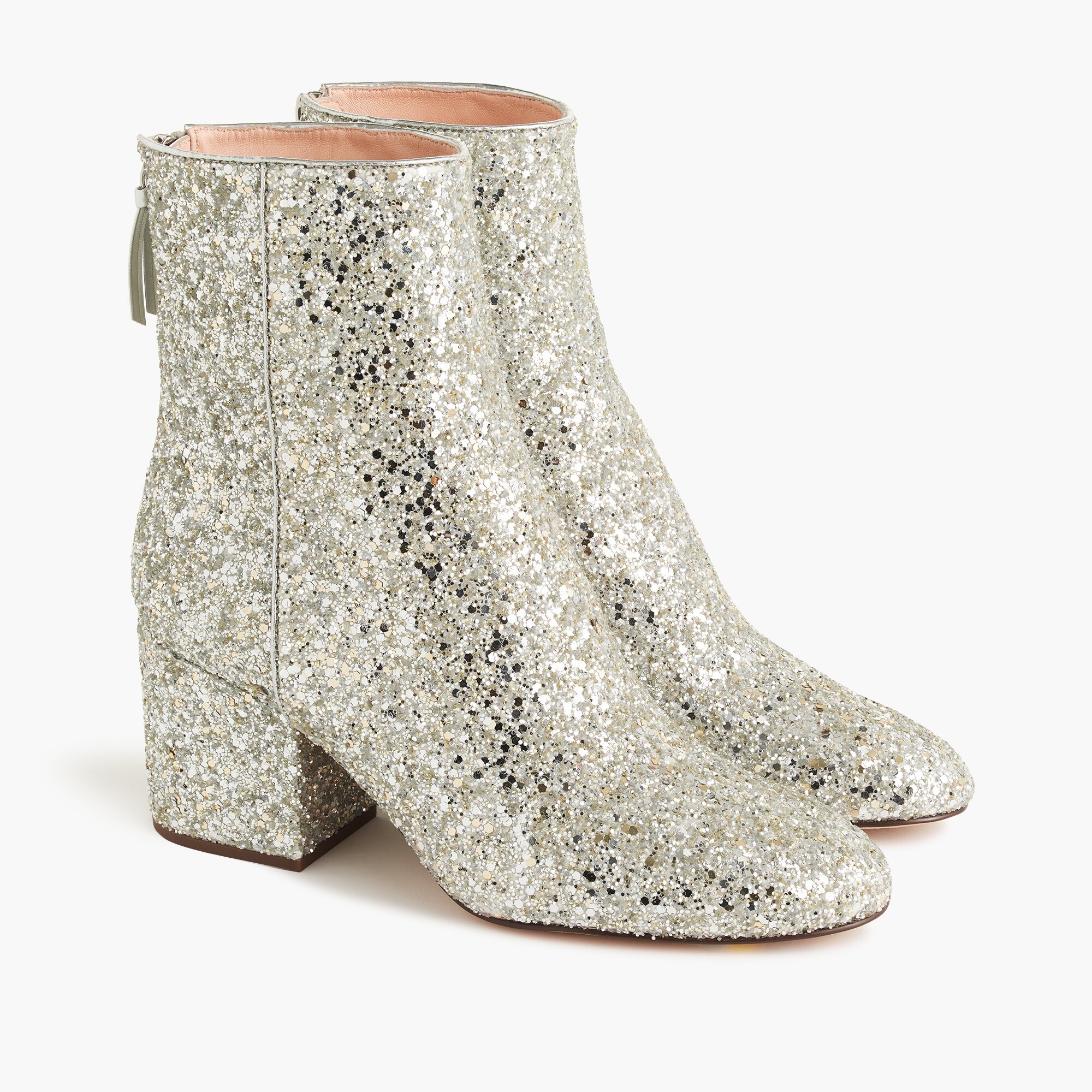 Sadie ankle boots in glitter
