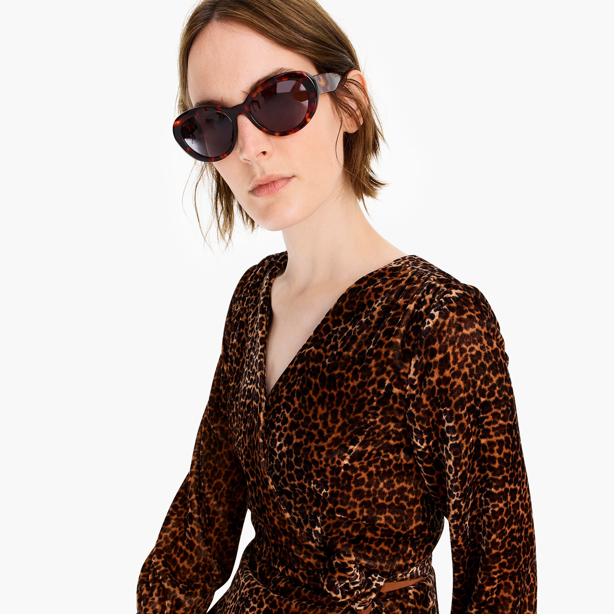 j crew wrap dress in drapey velvet