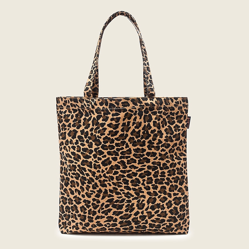 j.crew: reusable everyday tote in leopard - Hello Lovely Over 40 Winter Skin Care, Beauty & Wardrobe Essentials!