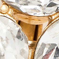 Clip-on crystal trio earrings CRYSTAL factory: clip-on crystal trio earrings for women