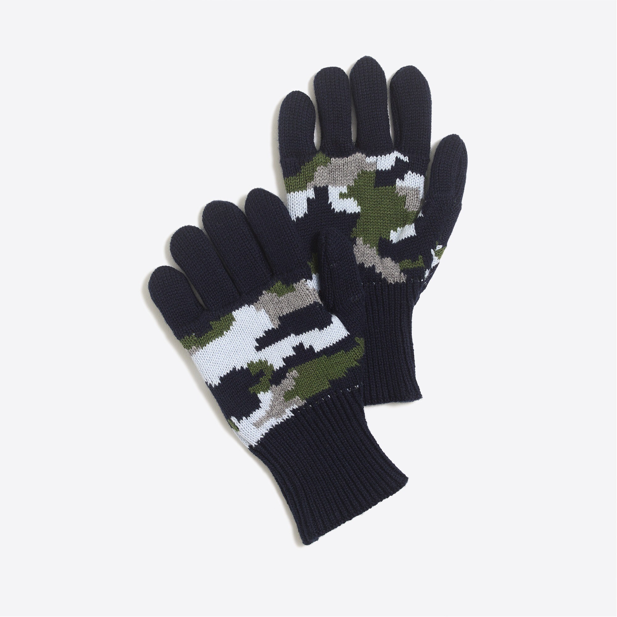 Boys' camo gloves