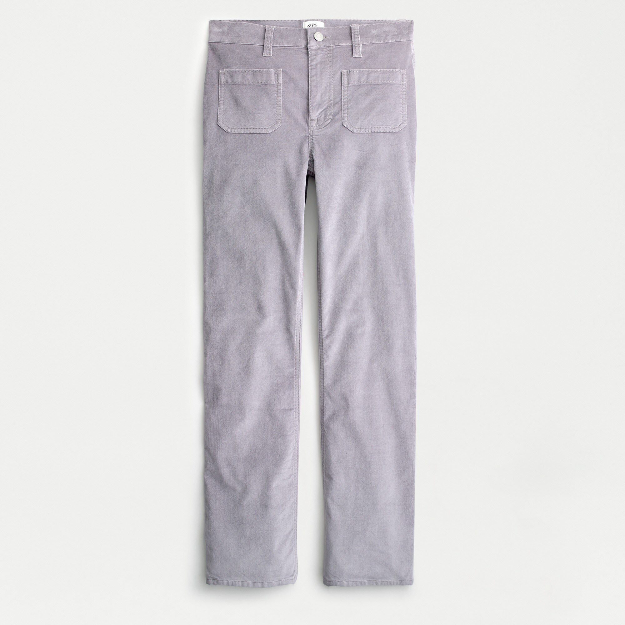 Demi-boot crop jean in velvet