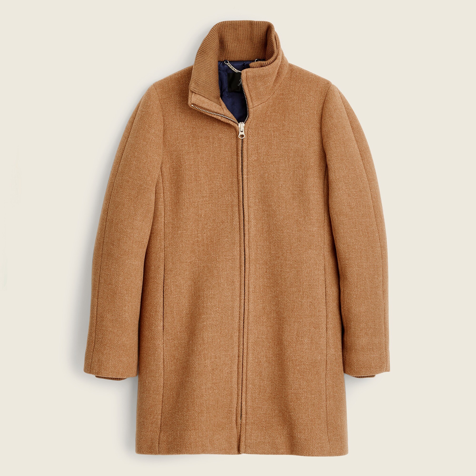Lodge coat in Italian stadium-cloth wool