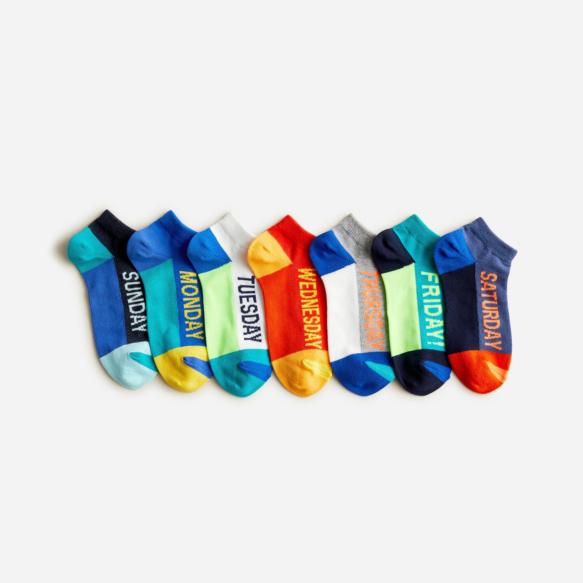Boys' days of the week ankle socks