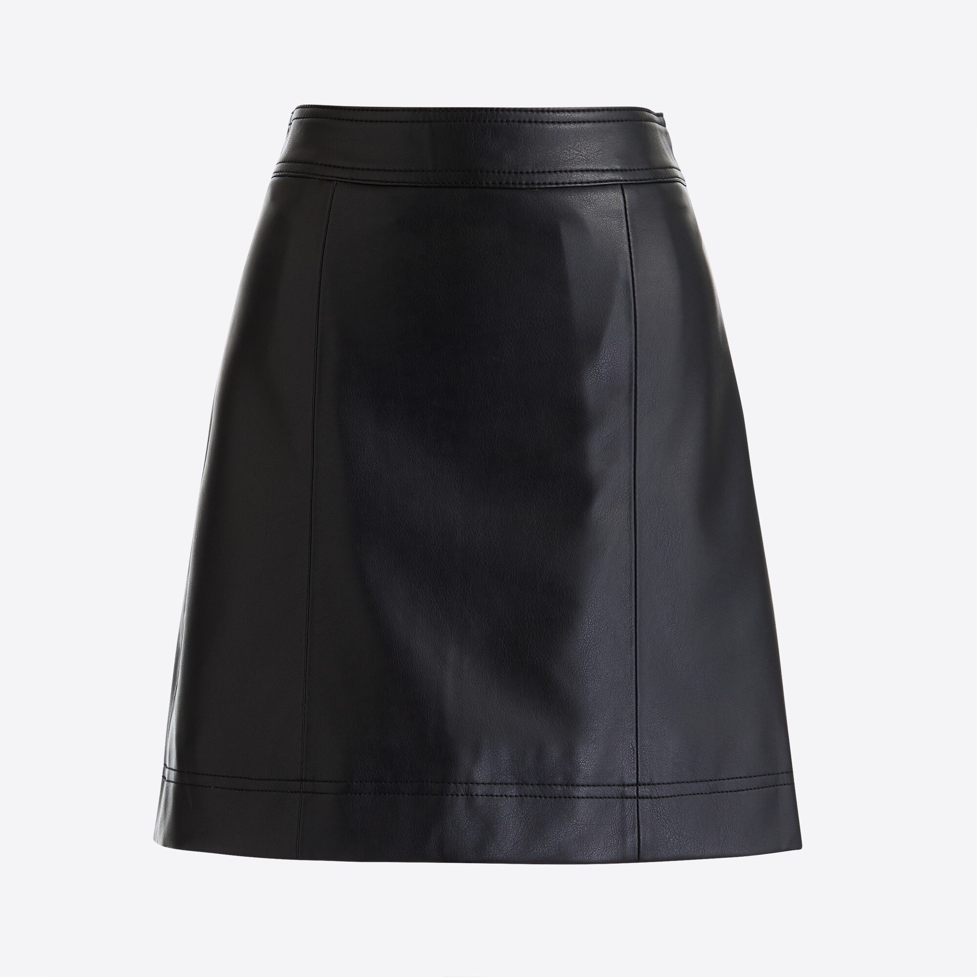 faux-leather mini skirt for women