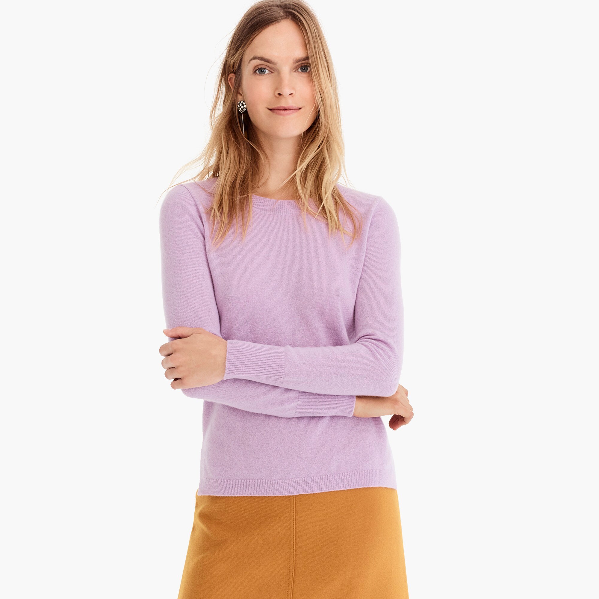 womens Long-sleeve everyday cashmere crewneck sweater