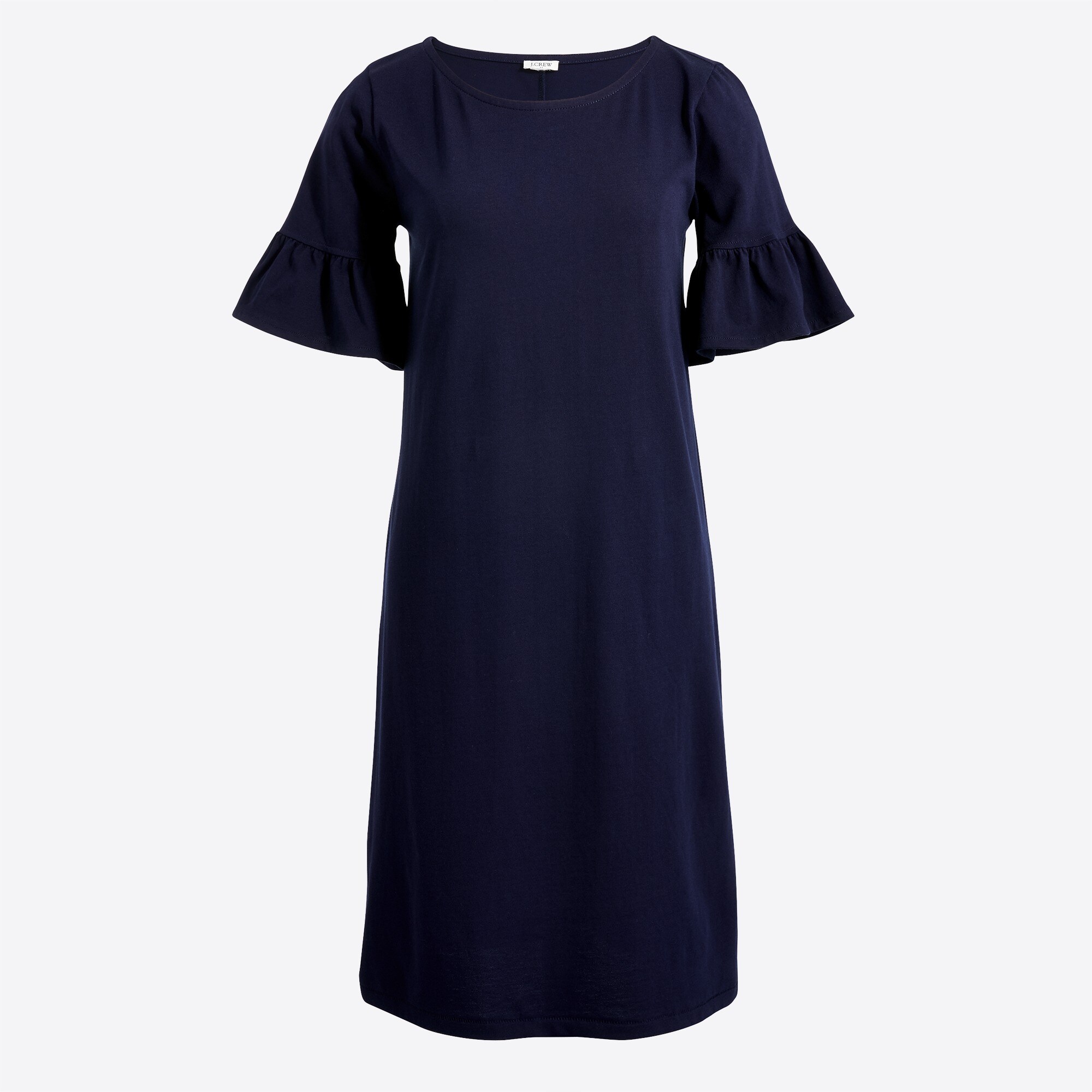 Ruffle-sleeve dress