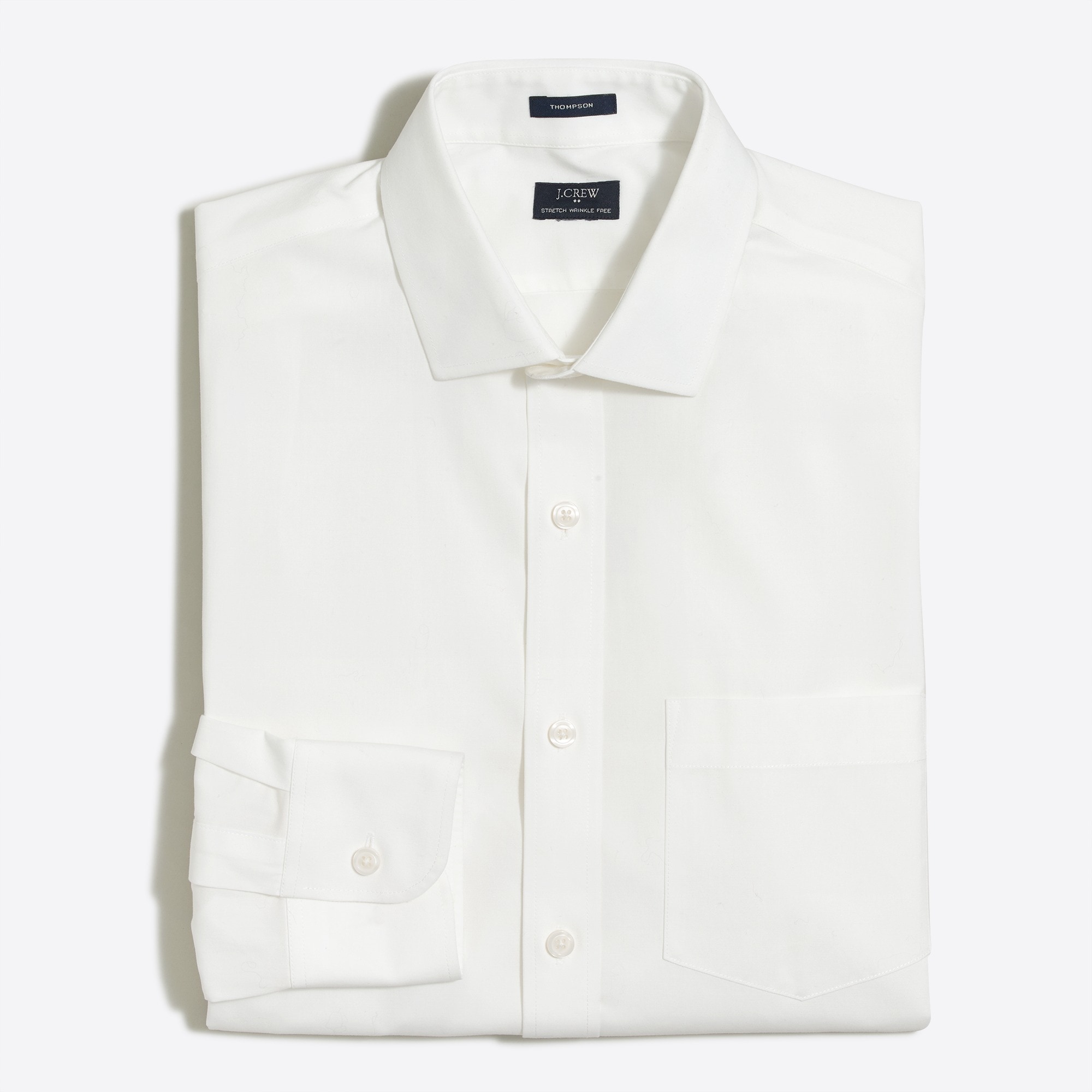 thompson slim flex wrinkle-free dress shirt for men