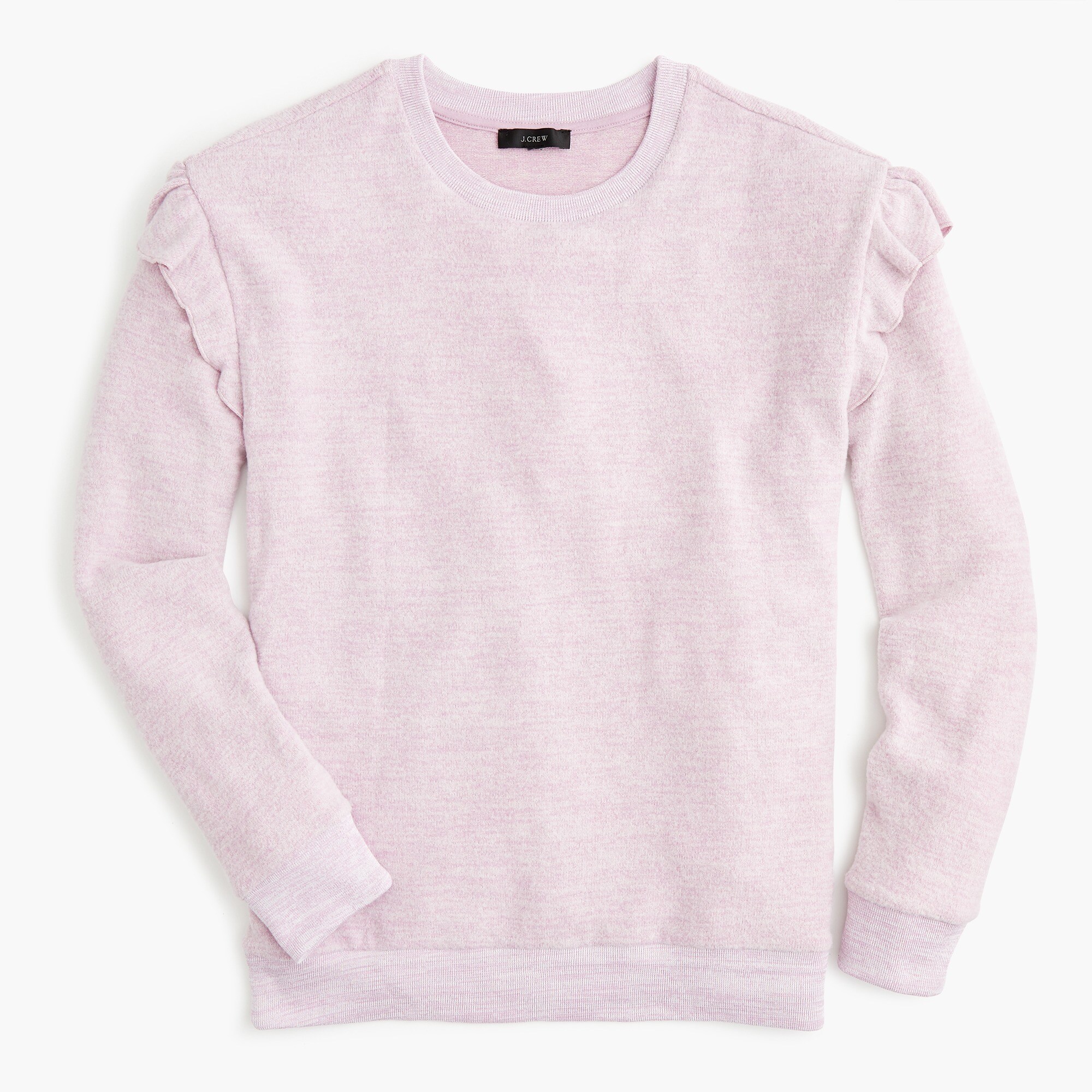 supersoft top with ruffles : women sweatshirt