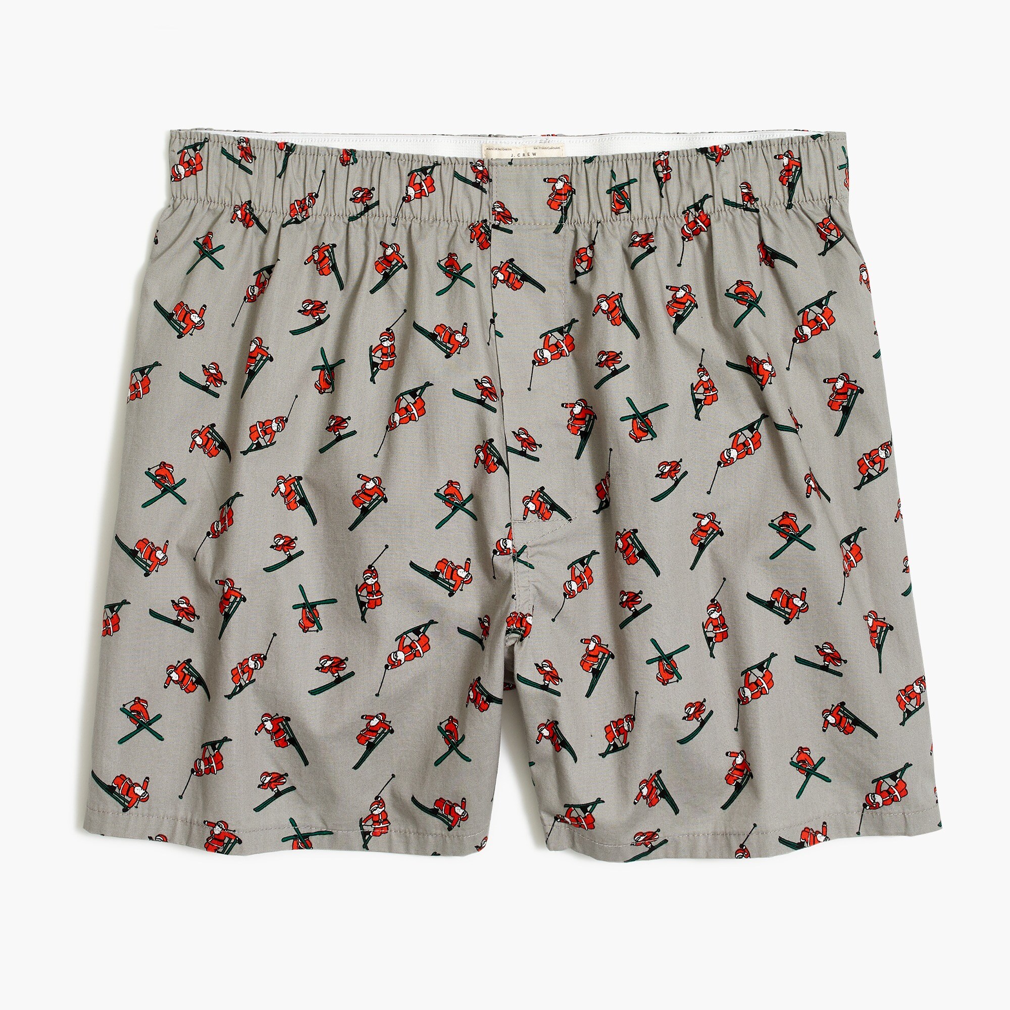 Boxer in Santa print