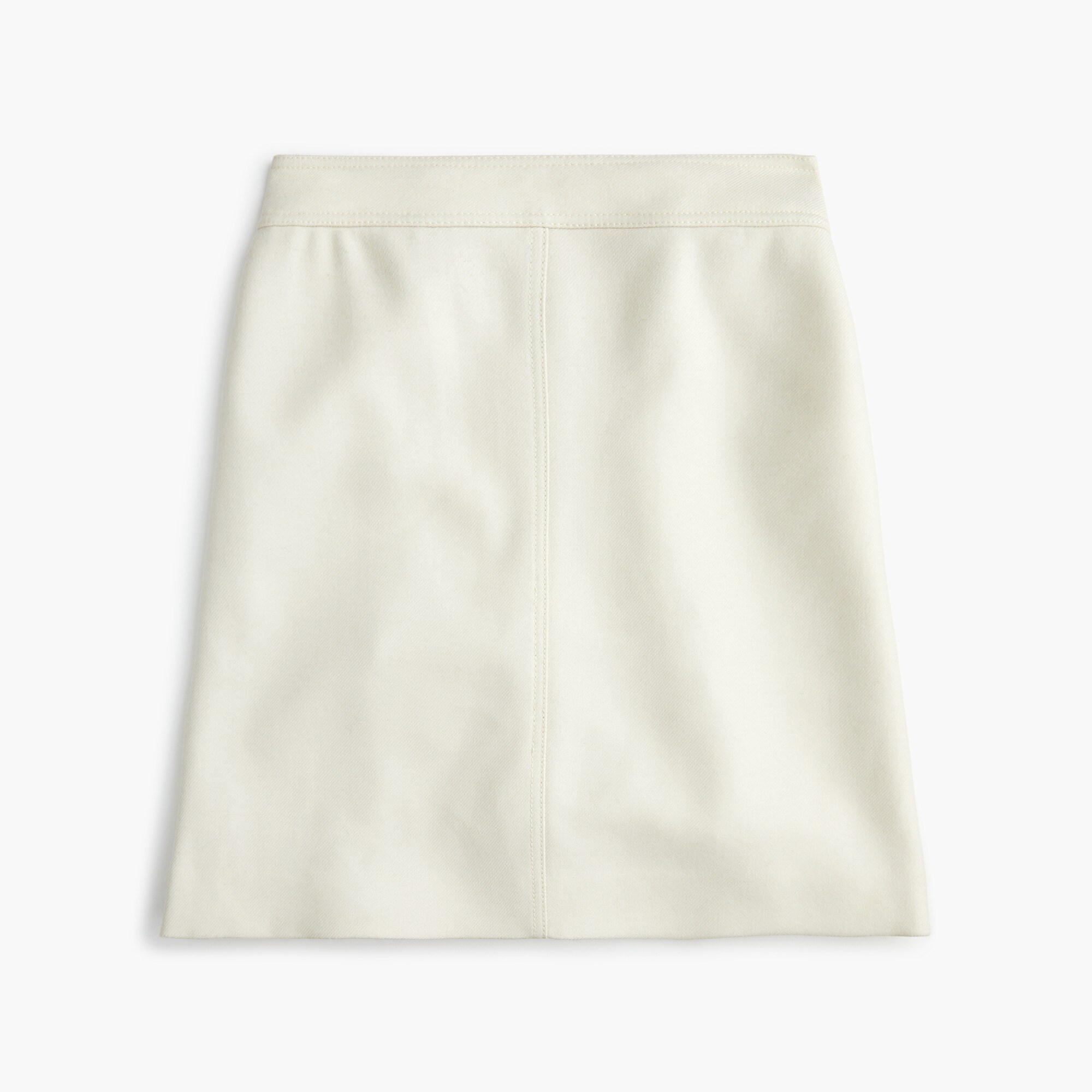 Princess mini skirt in double-serge wool