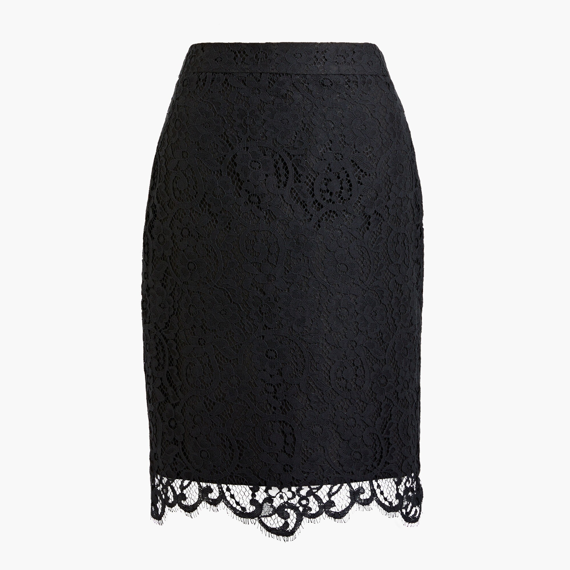 Lace pencil skirt