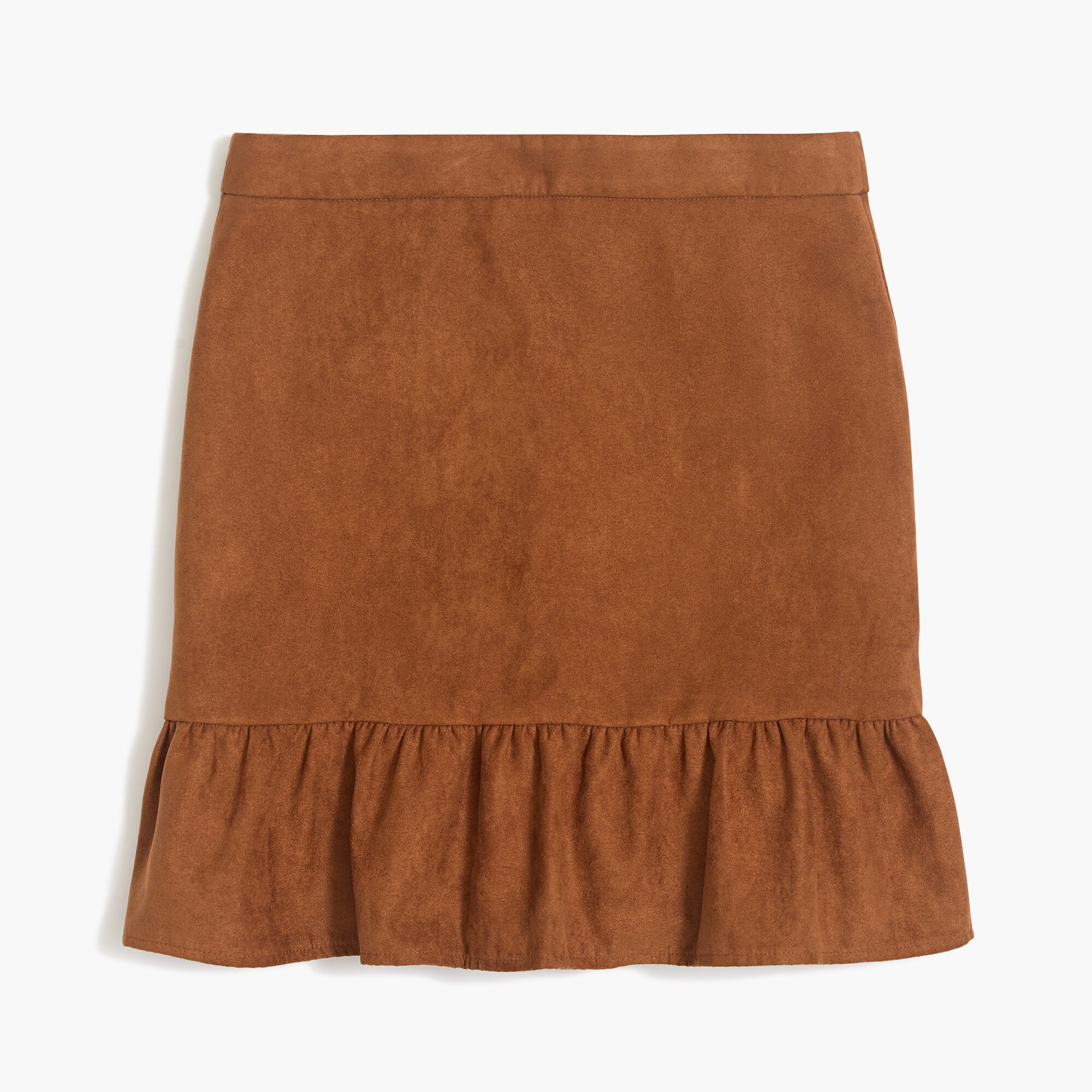 faux-suede mini skirt for women