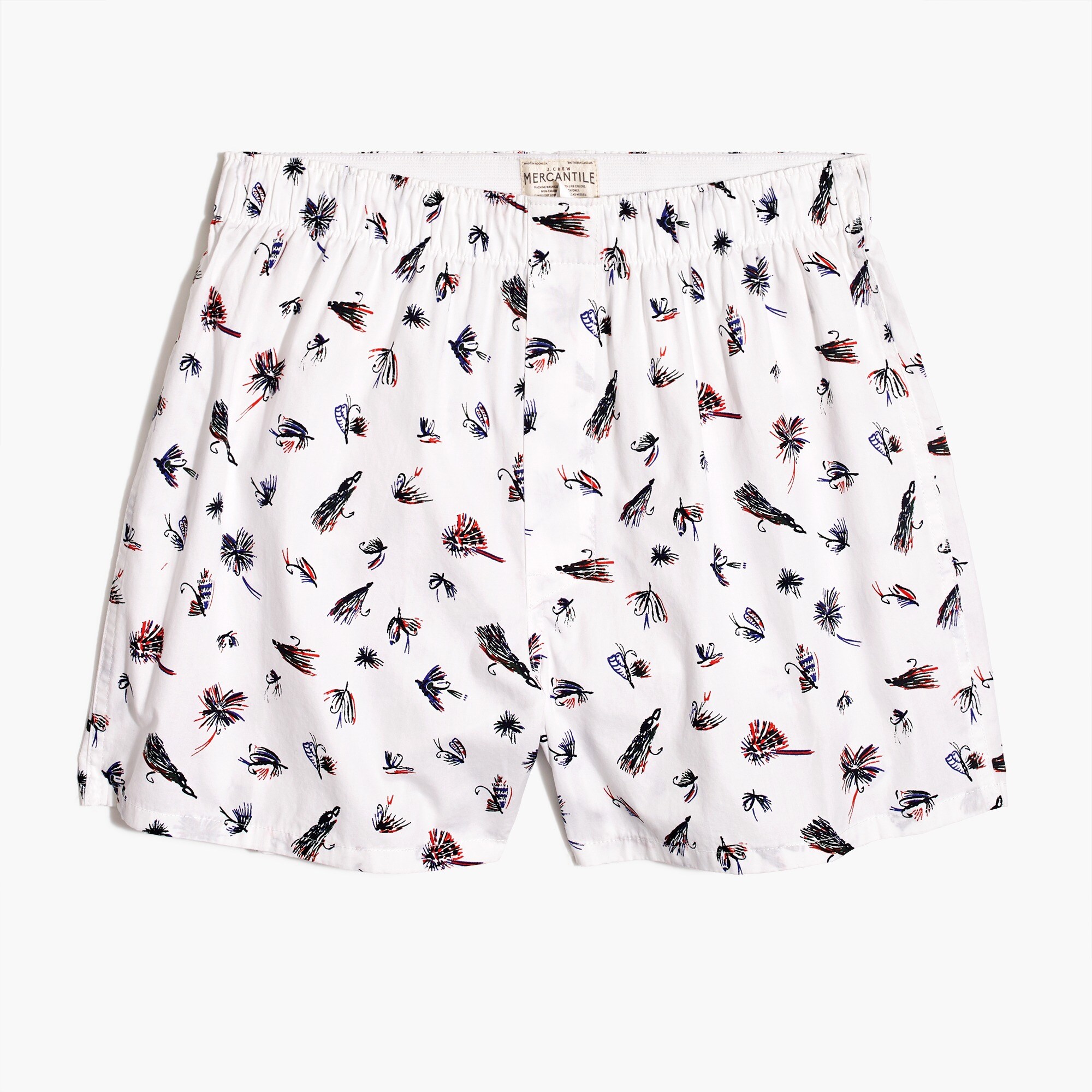 Boxer in fishing lure print