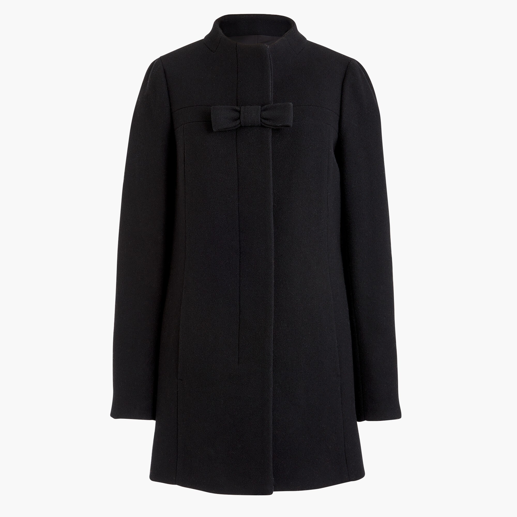 bow-front coat for women