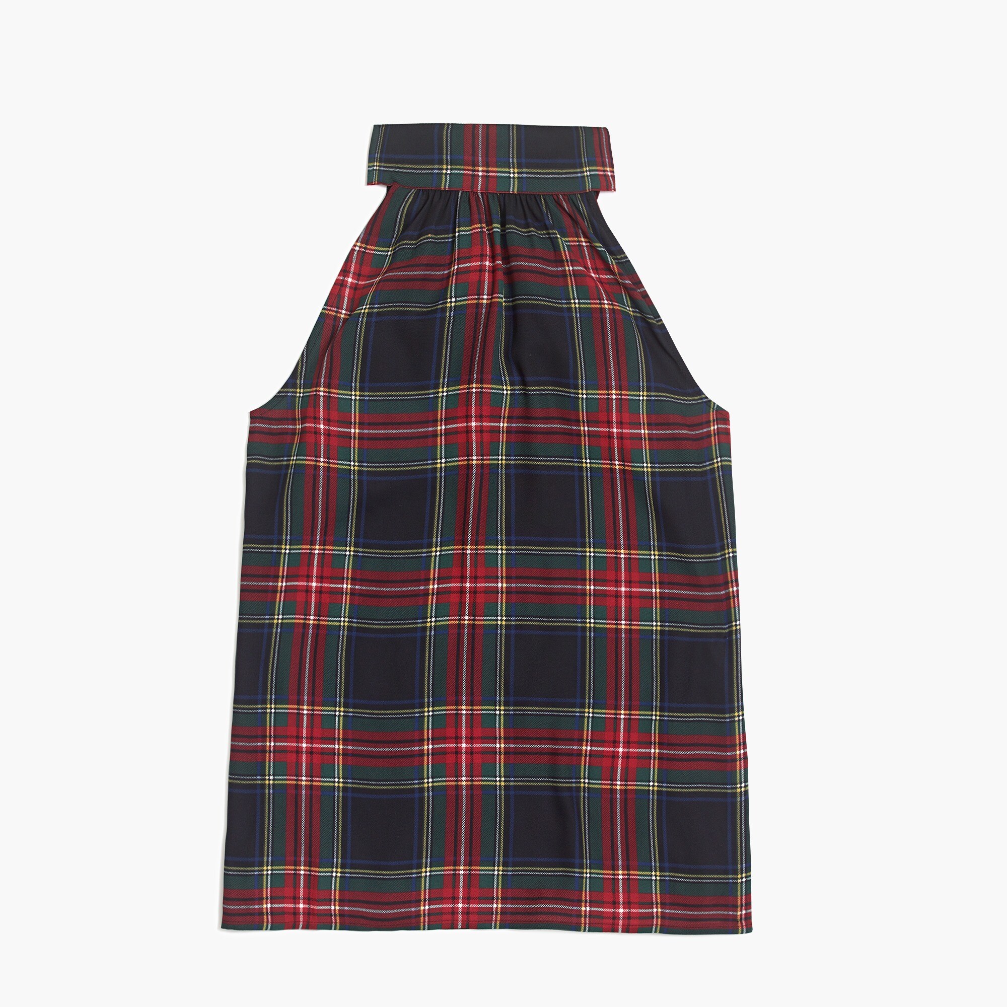 tie-neck tank in stewart plaid print for women