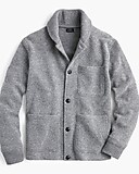 Chore jacket in brushed lambswool