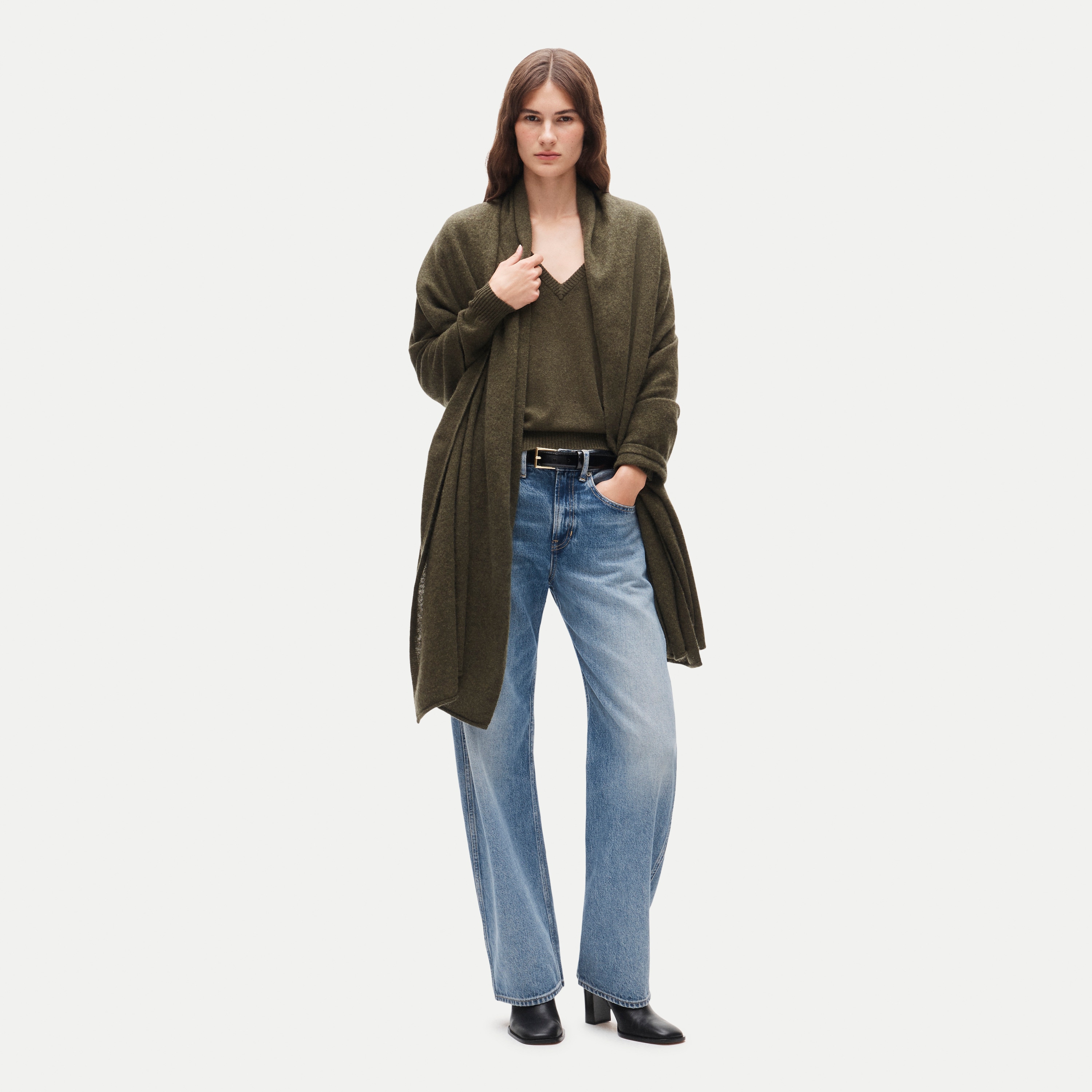 Oversized cashmere wrap - thumbnail 2
