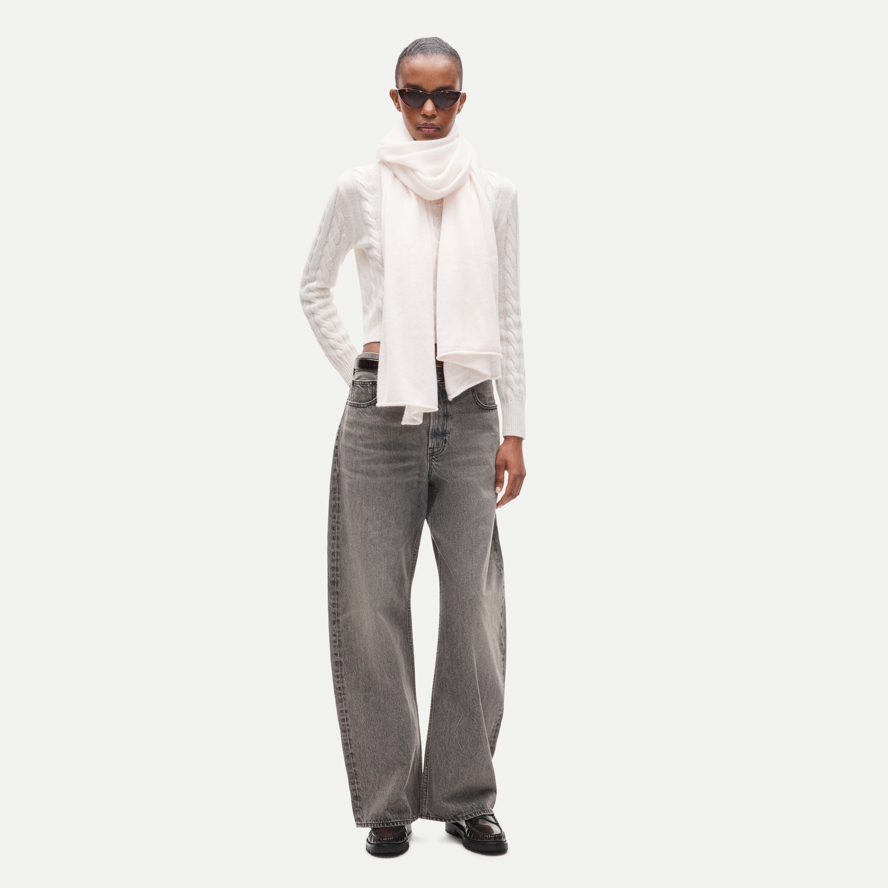 Oversized cashmere wrap - thumbnail 8