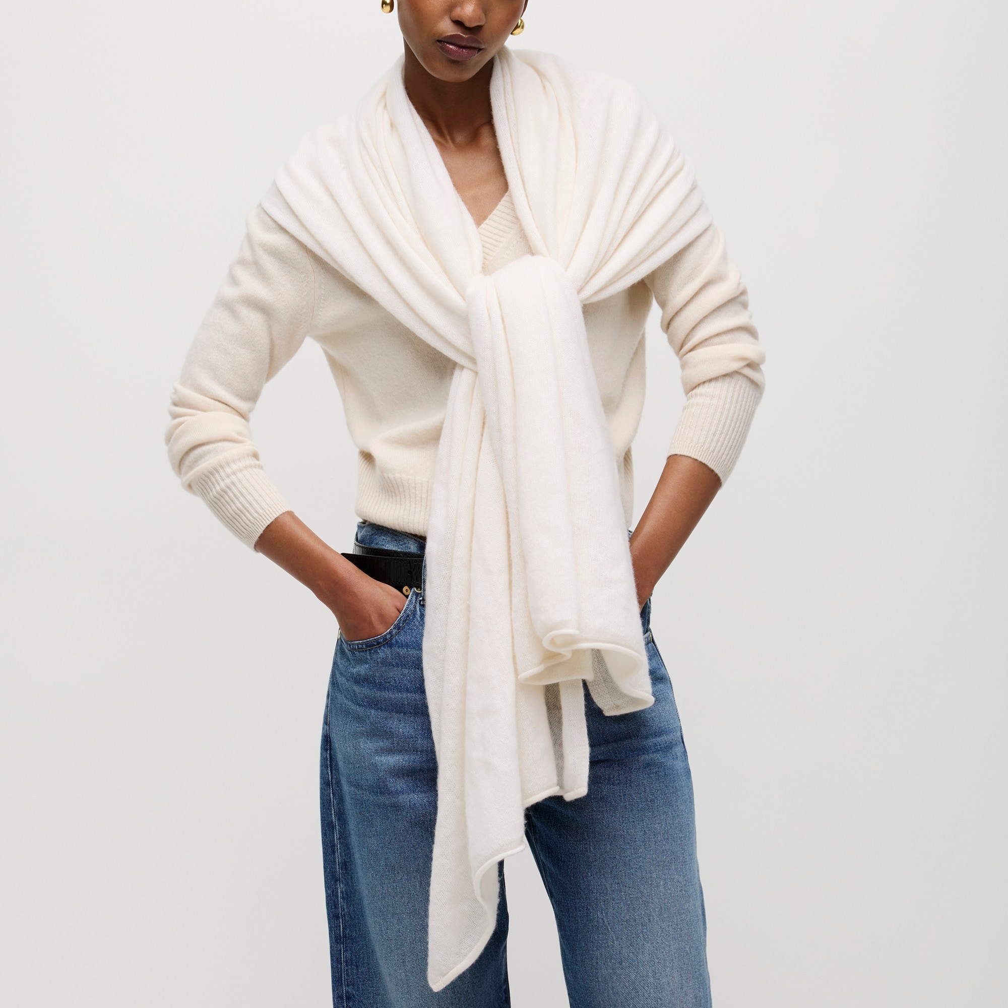  Oversized cashmere wrap