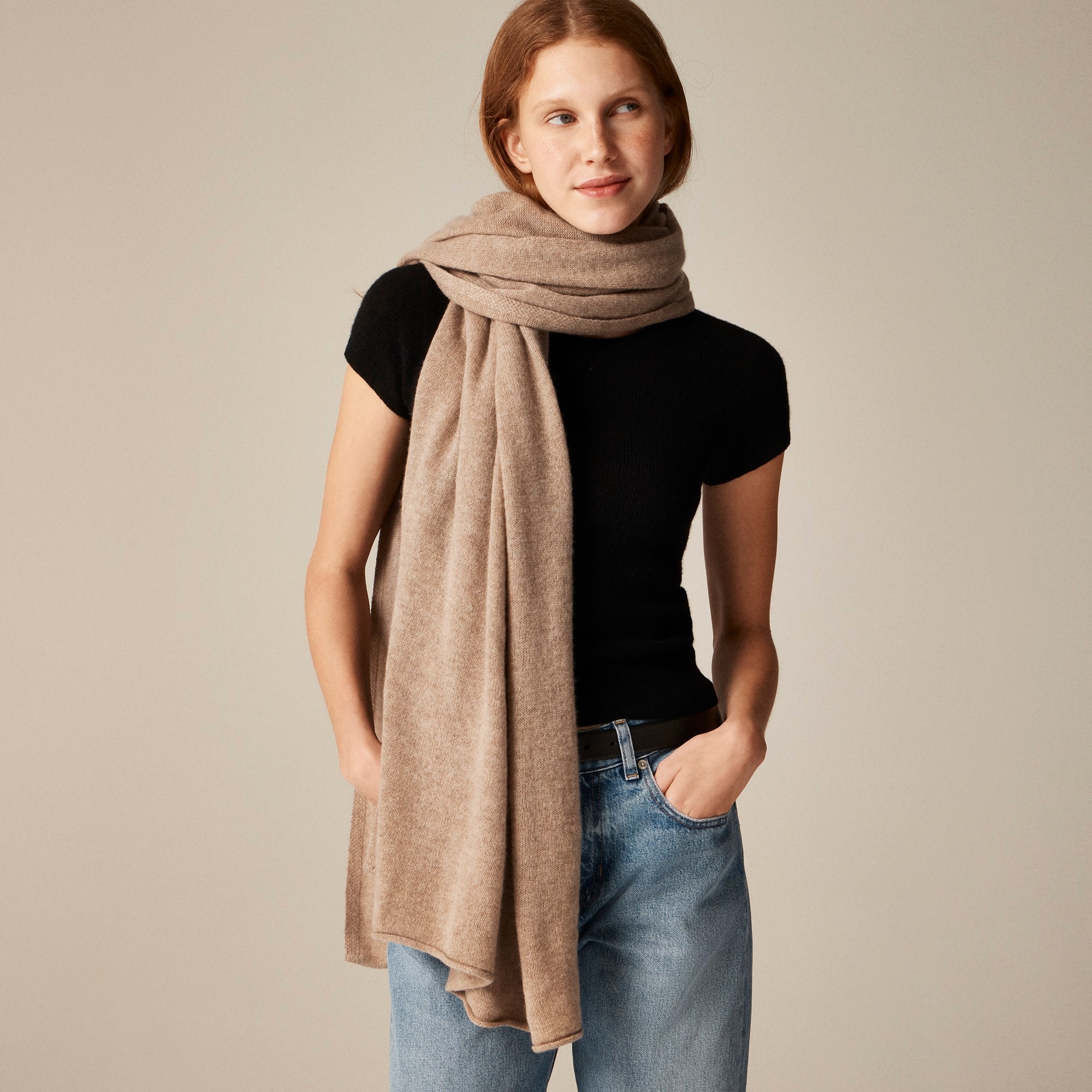 Oversized Cashmere Wrap For Women | J.Crew