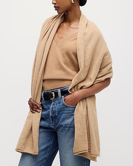 j.crew: oversized cashmere wrap for women