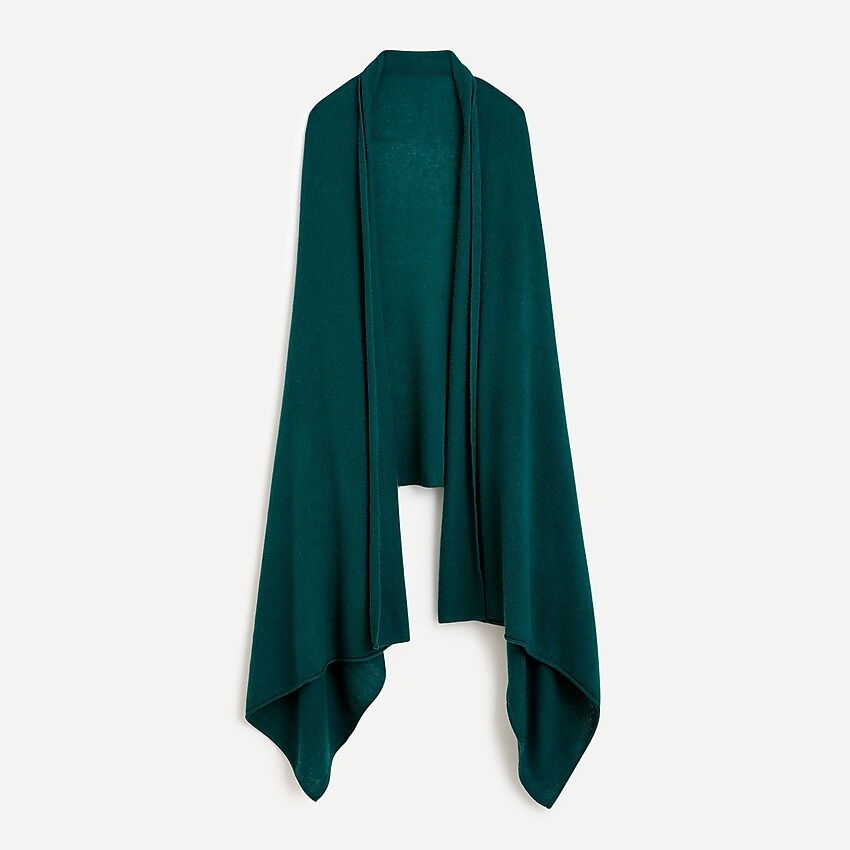 j.crew: oversized cashmere wrap for women, right side, view zoomed