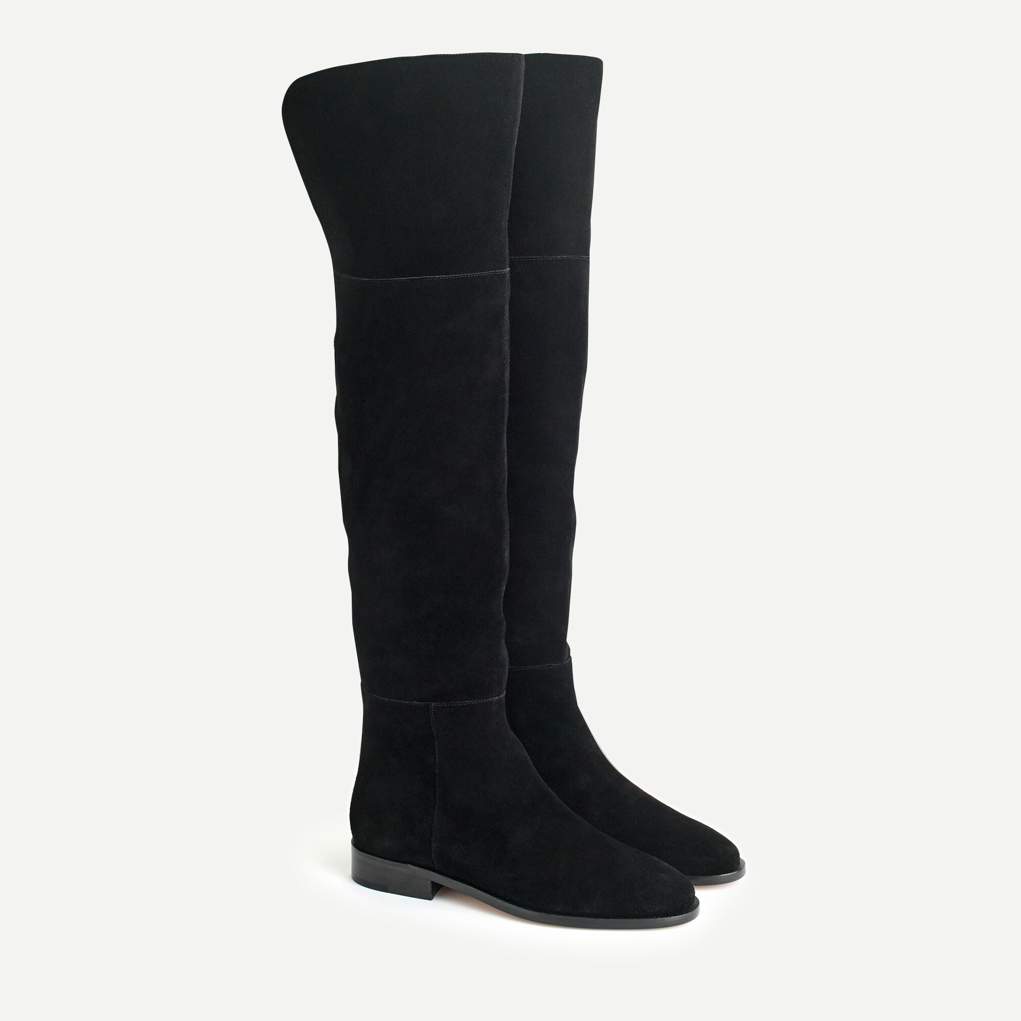 Over-the-knee boots in suede