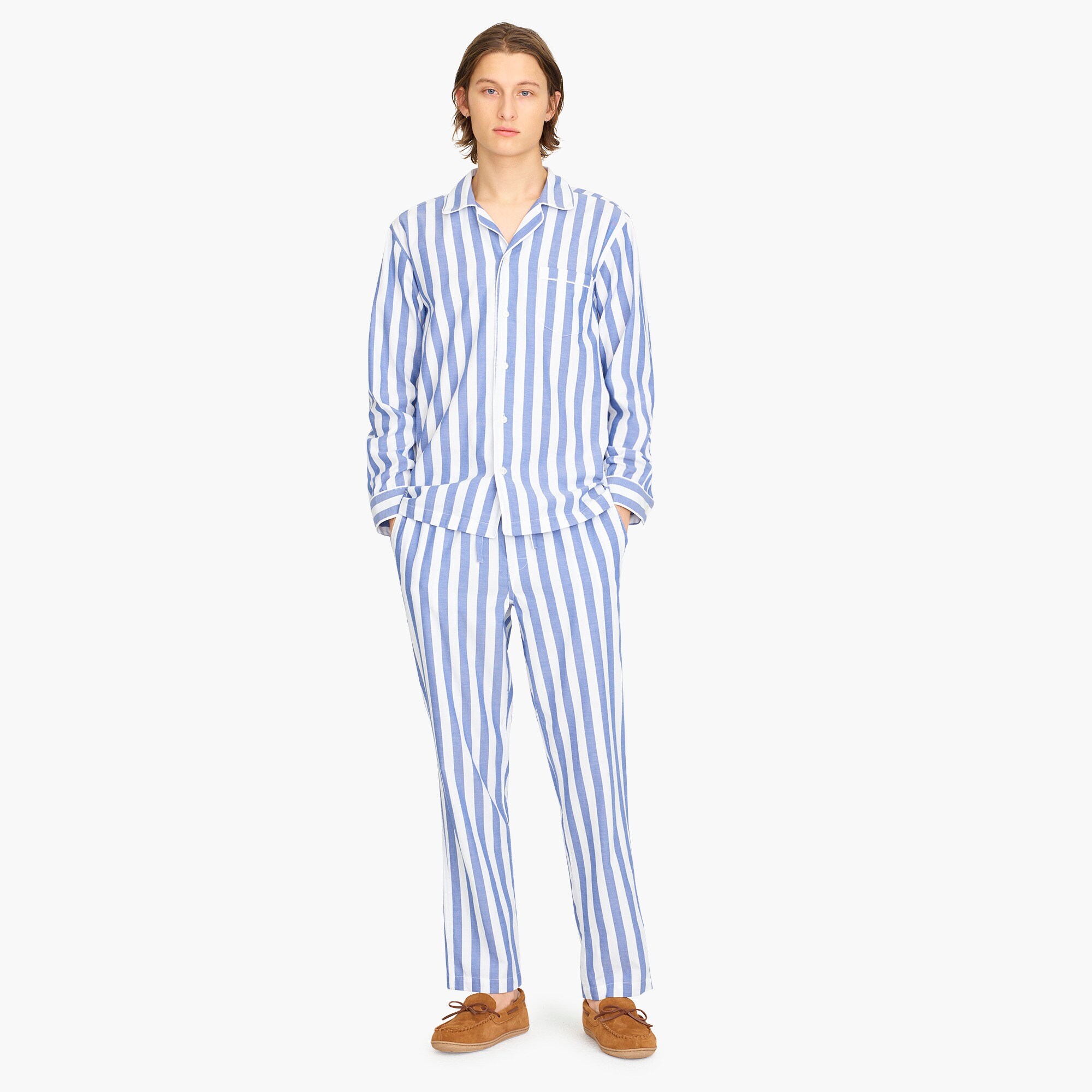 mens Pajama set in Wilson stripe