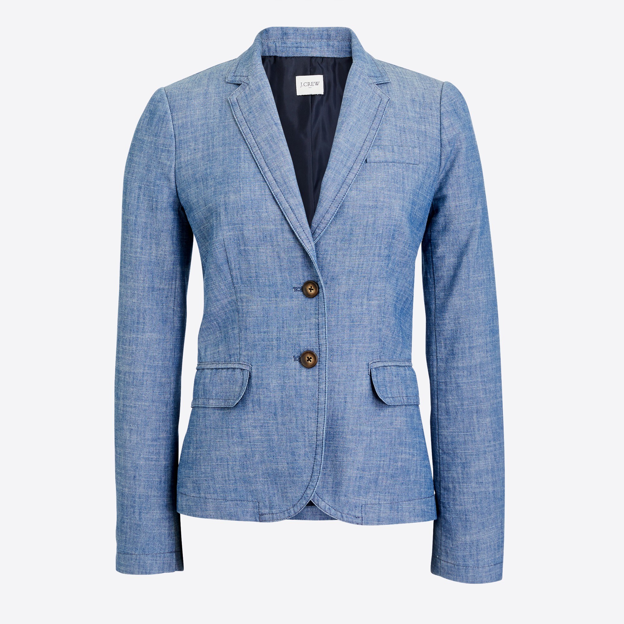 chambray blazer for women