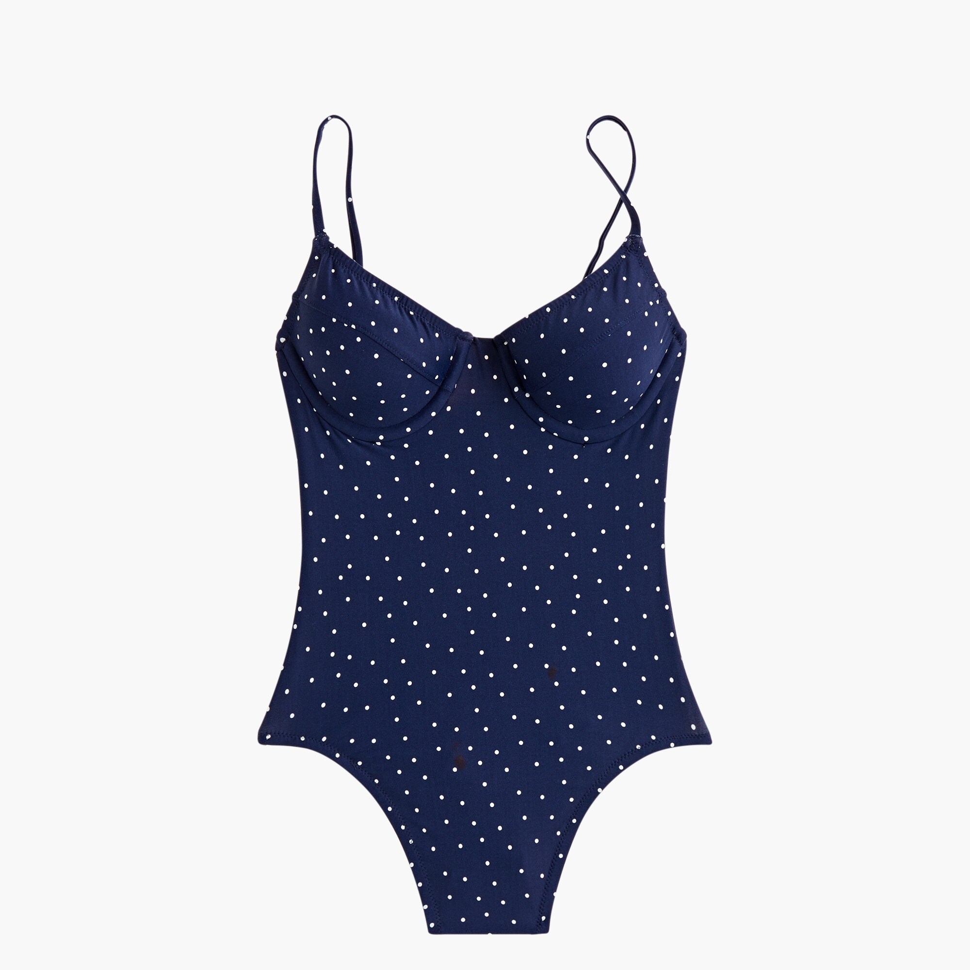 J.Crew Women s 1993 Underwire One piece Swimsuit In Polka Dot For Women