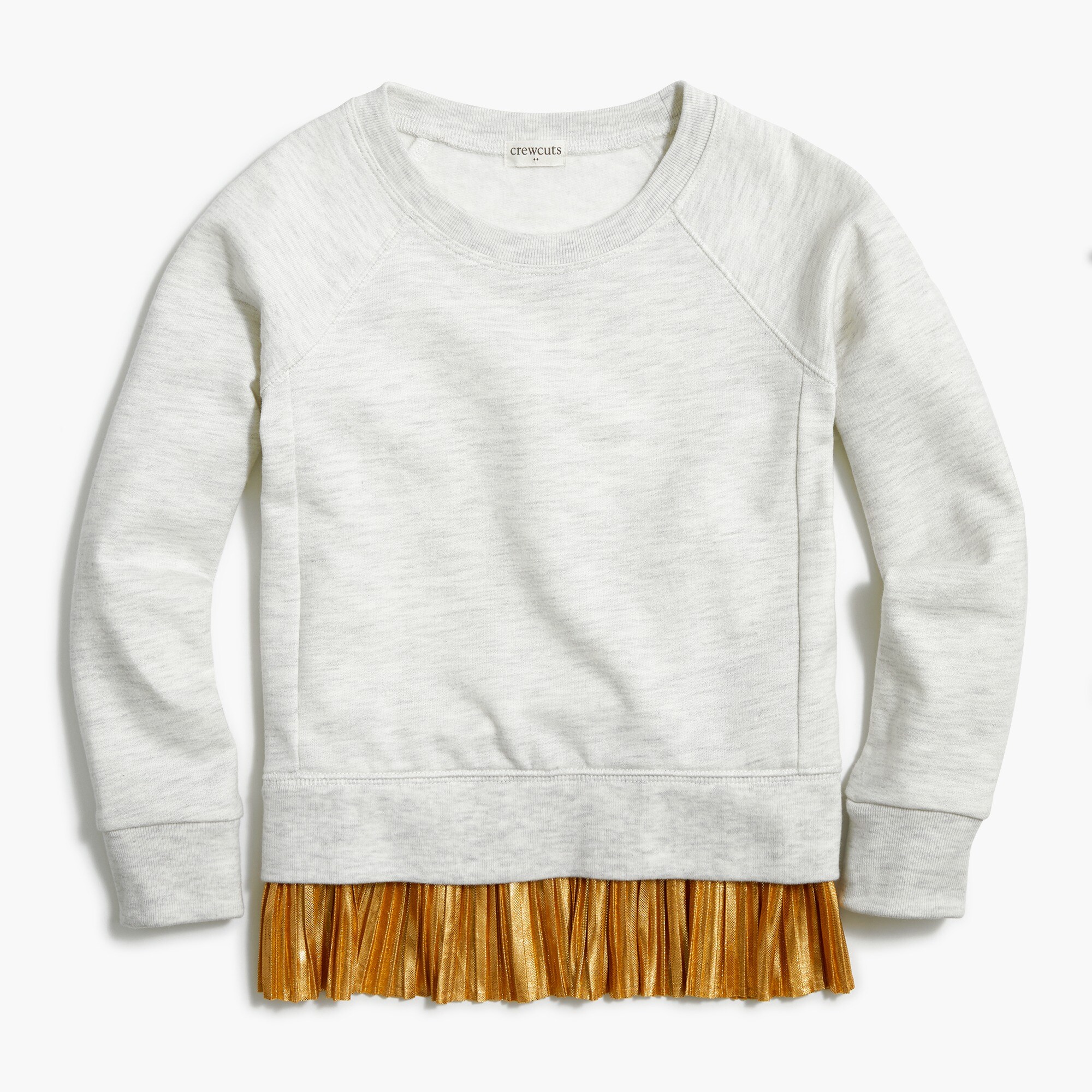 Girls' ruffle-hem sweatshirt