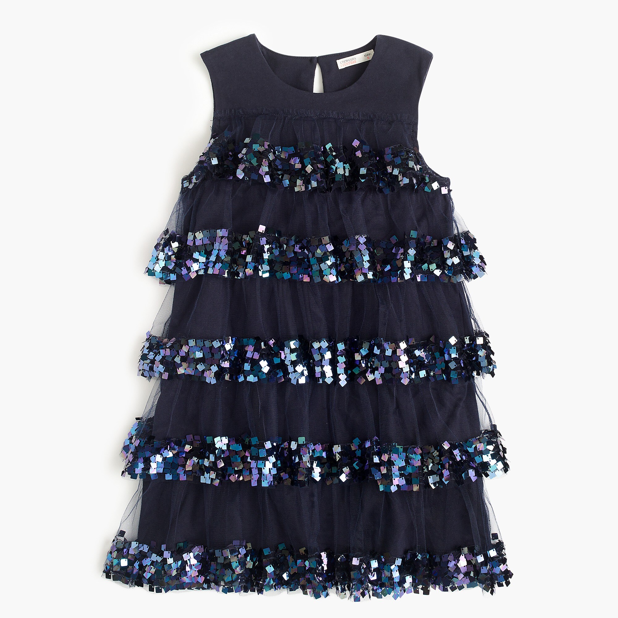 J.Crew Girls' Tiered Sequin Dress For Girls