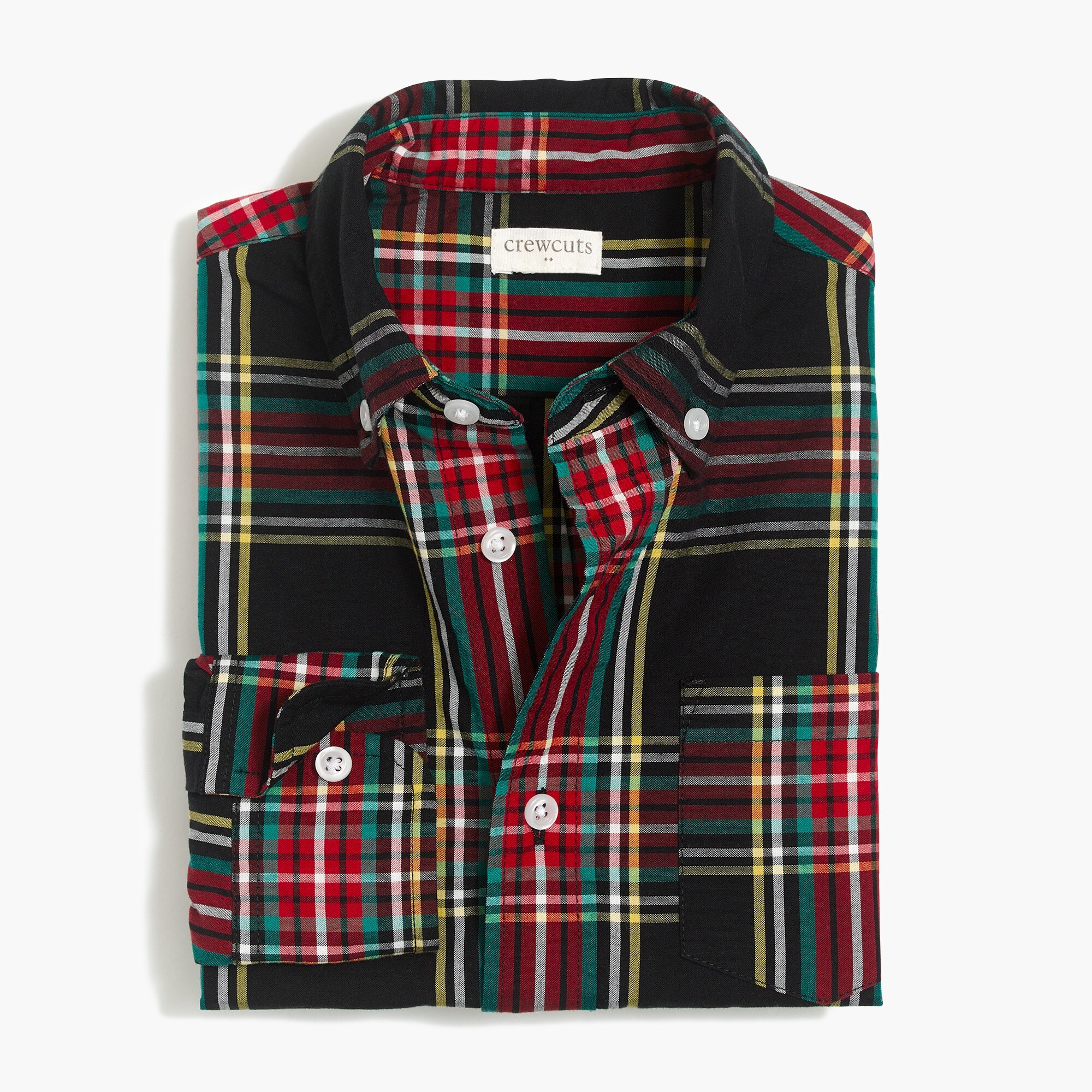 Boys' long-sleeve patterned washed shirt