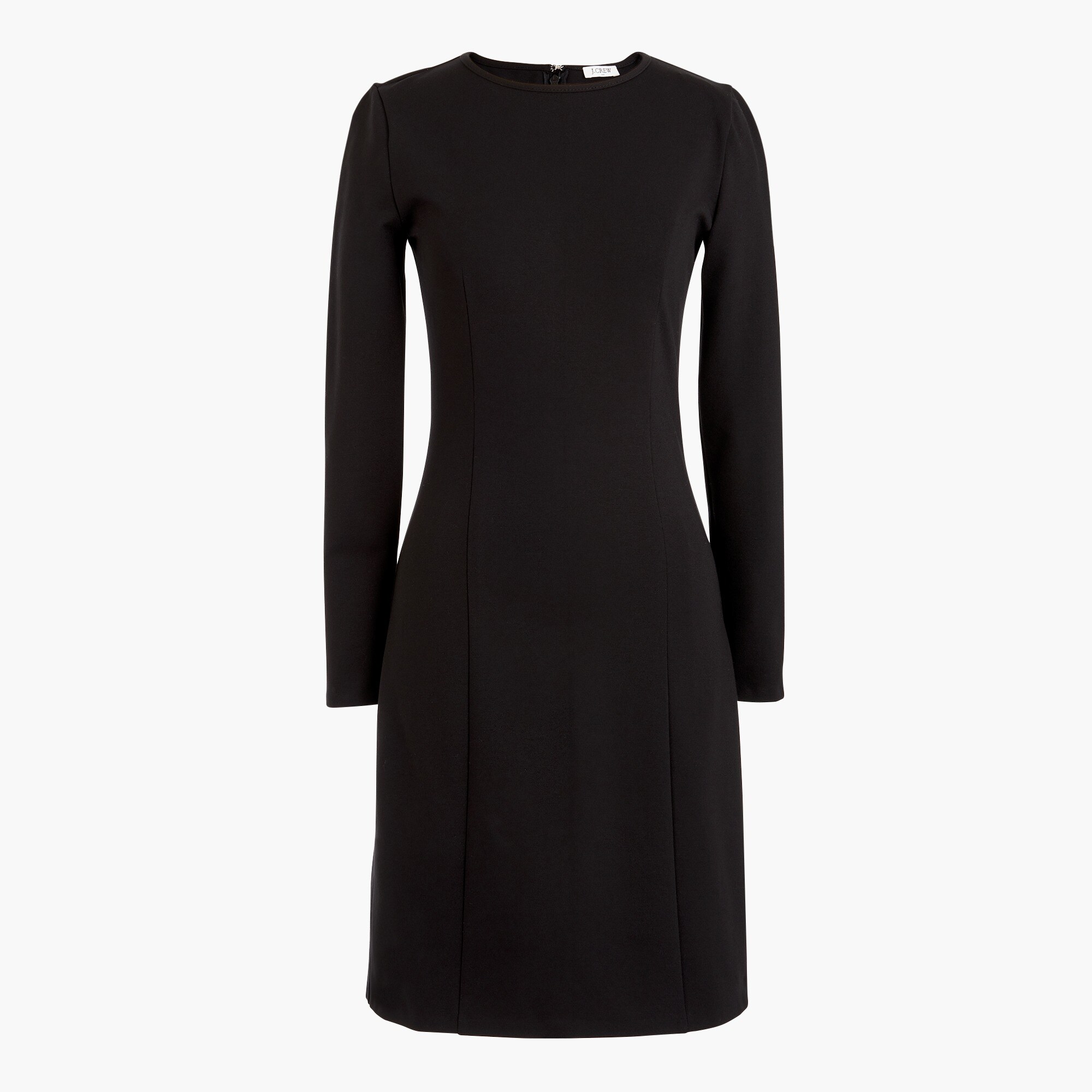 long-sleeve stretch ponte dress for women