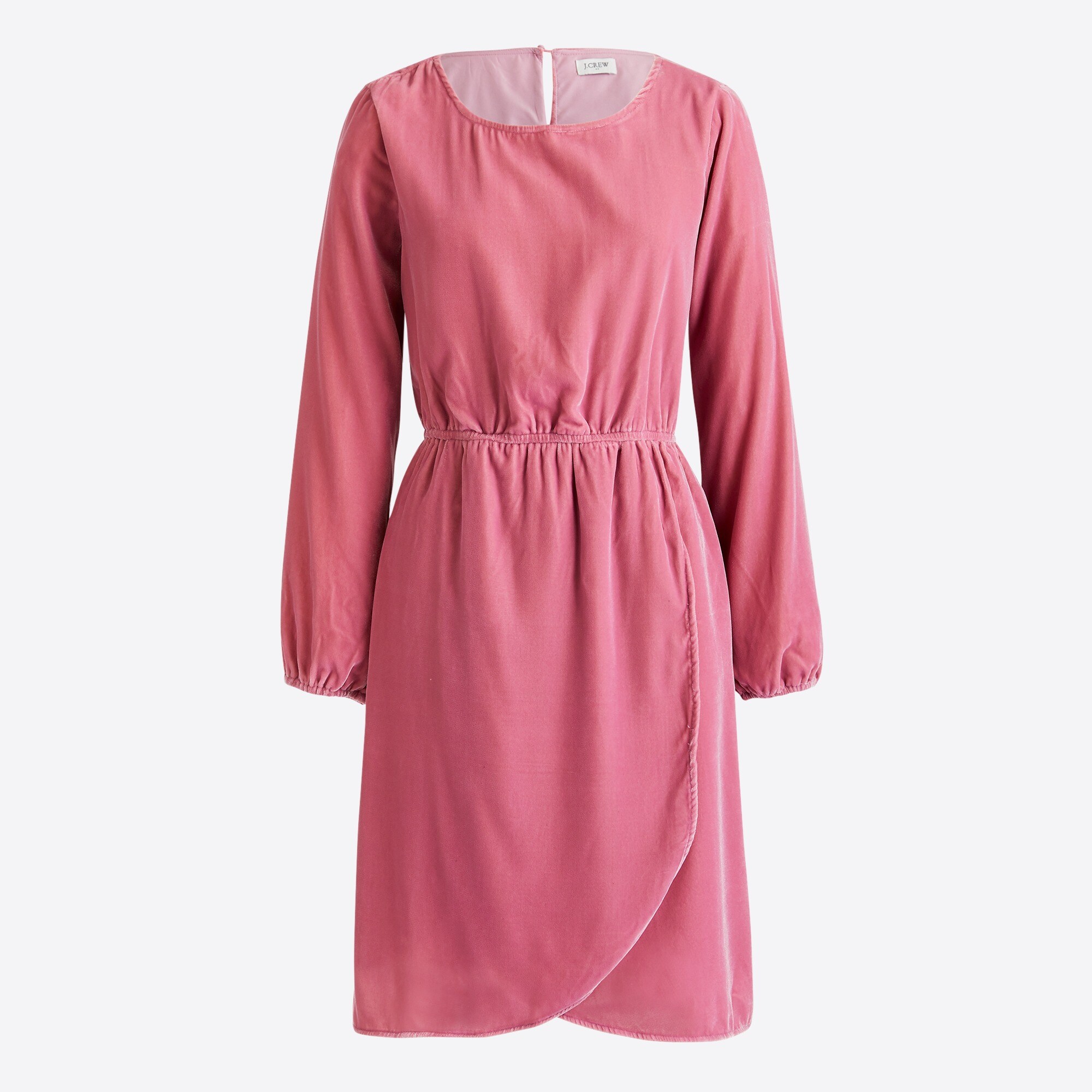 Velvet tulip-hem dress