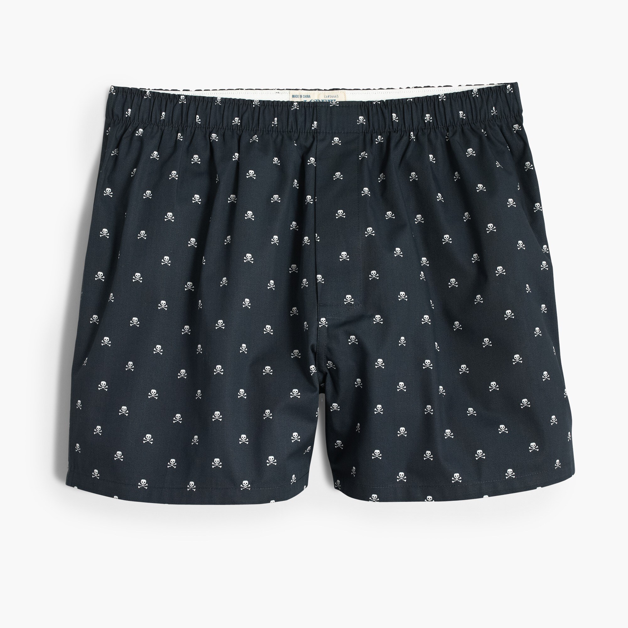 Boxer in skull and crossbones print