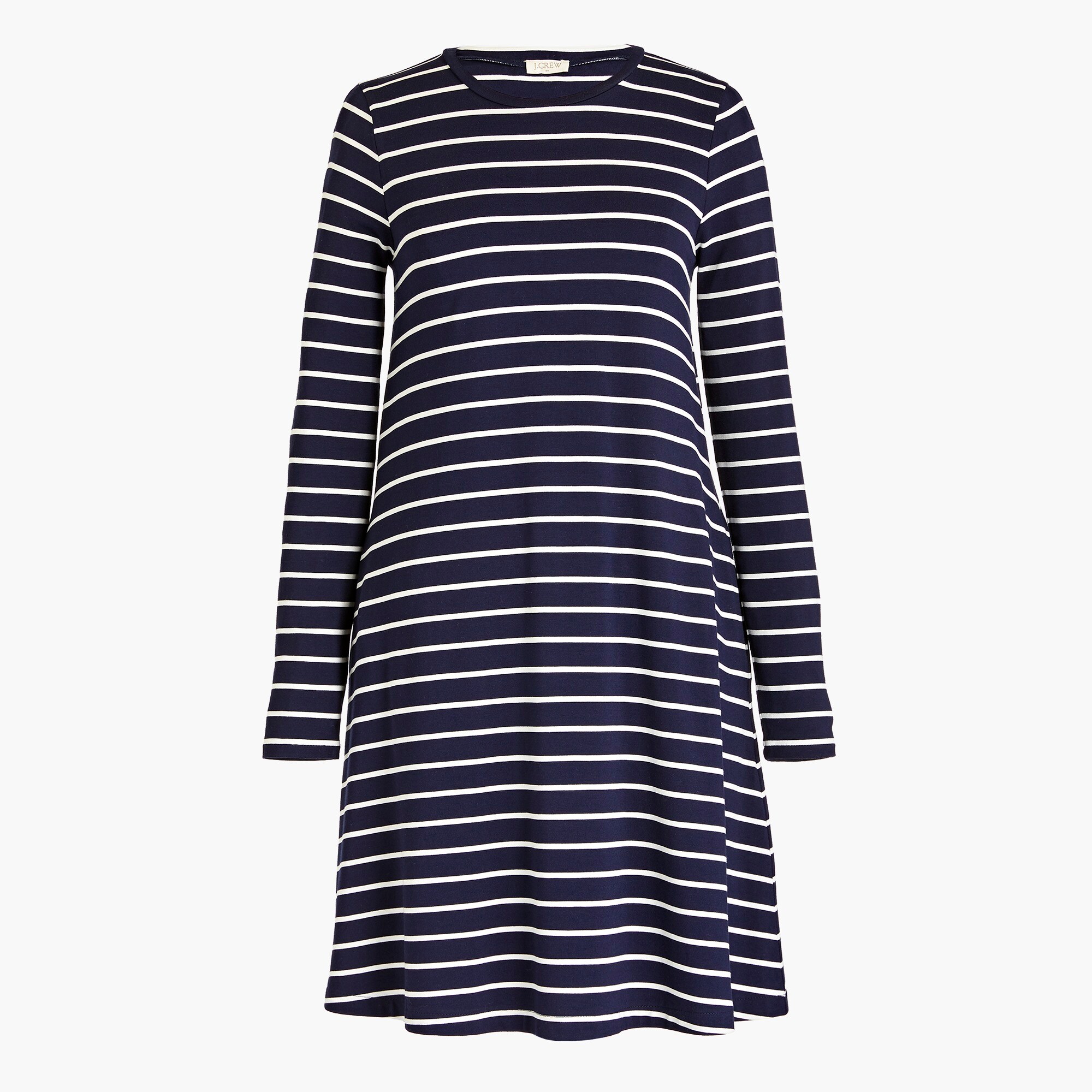 Striped long-sleeve dress