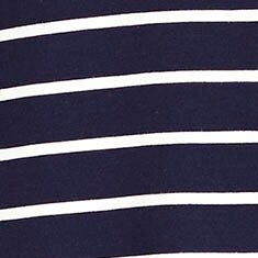 Striped long-sleeve dress NAVY IVORY STRIPE factory: striped long-sleeve dress for women