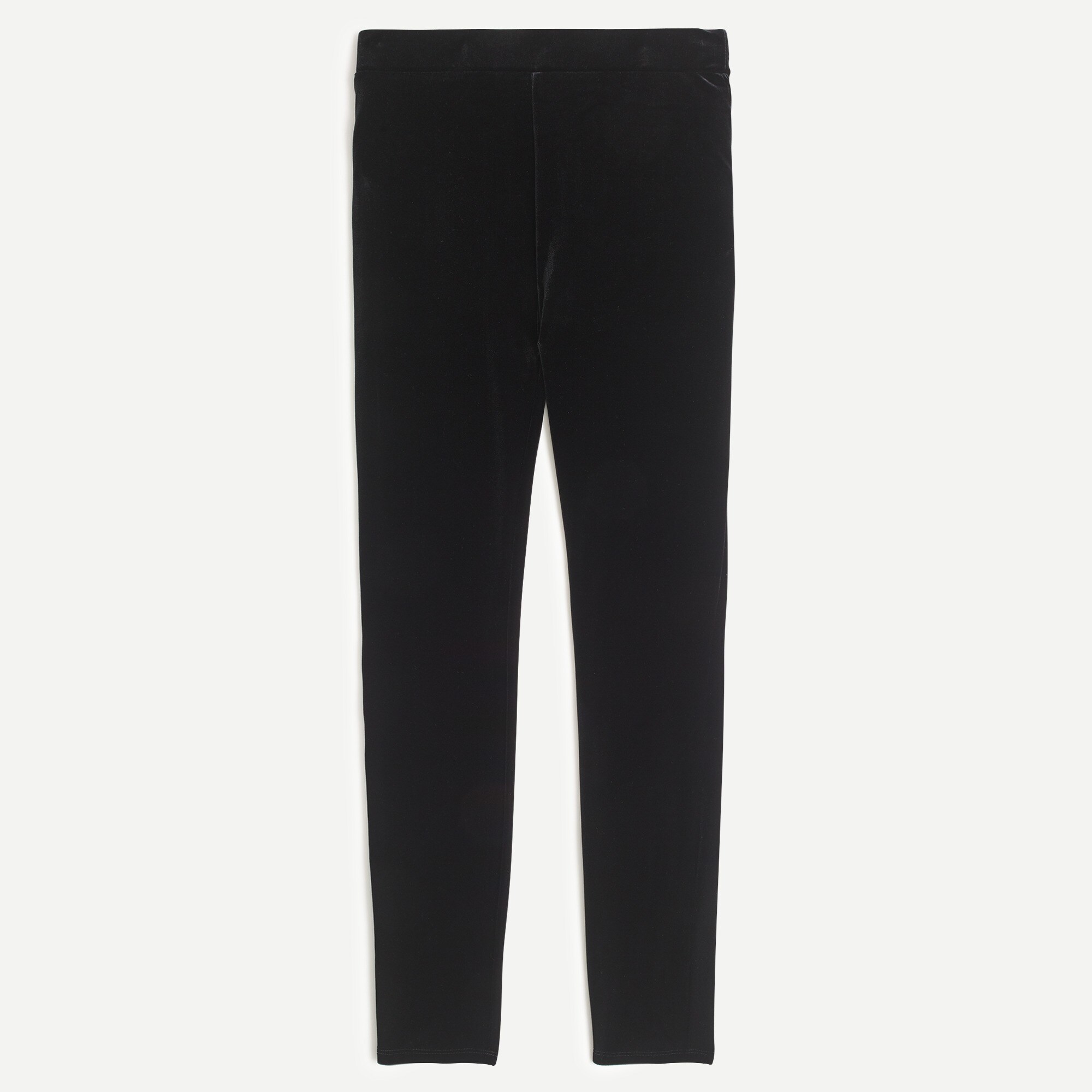 j.crew: stretch velvet leggings for women, right side, view zoomed