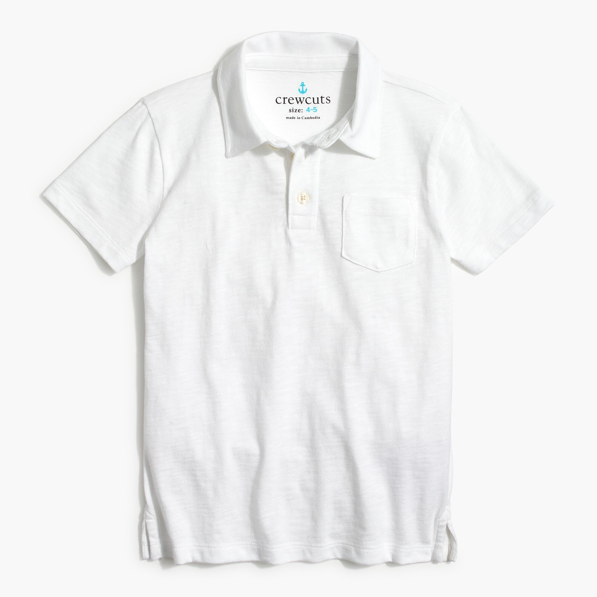 boys' extra-soft slub cotton polo shirt for boys
