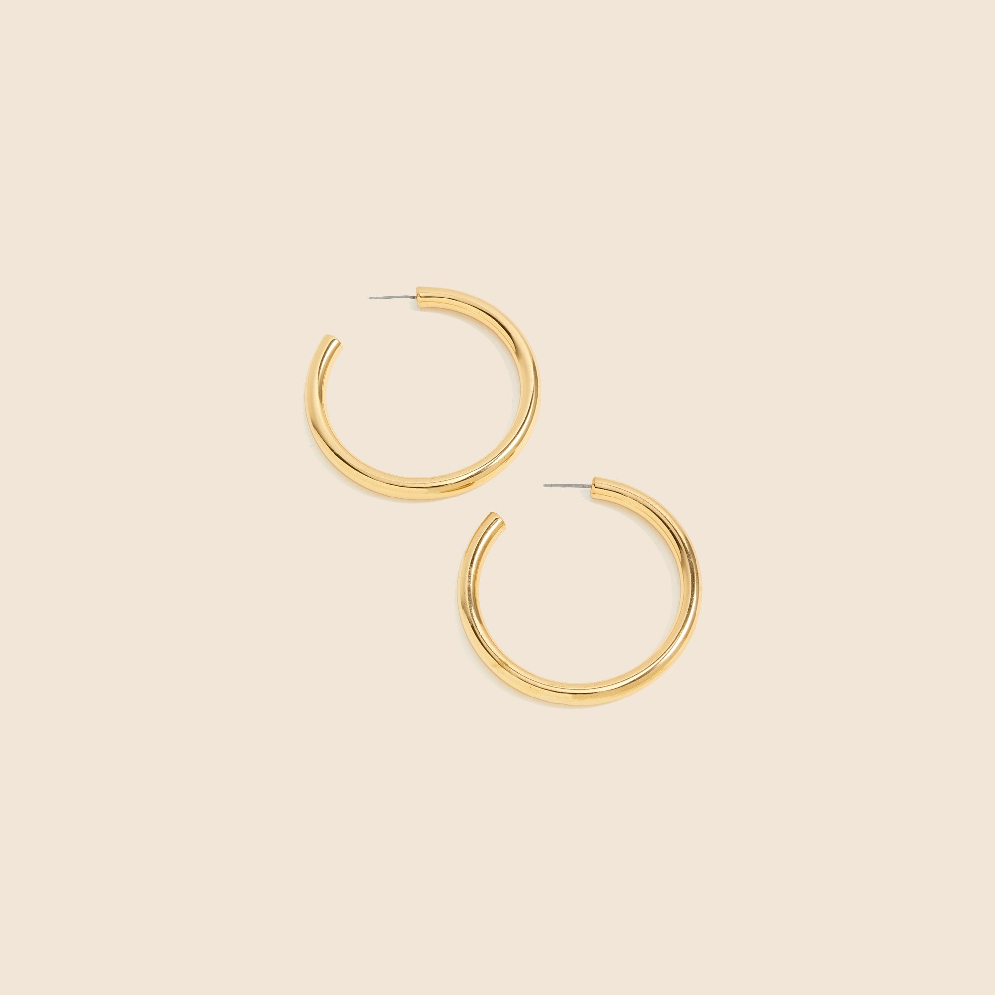 Gold hoop earrings