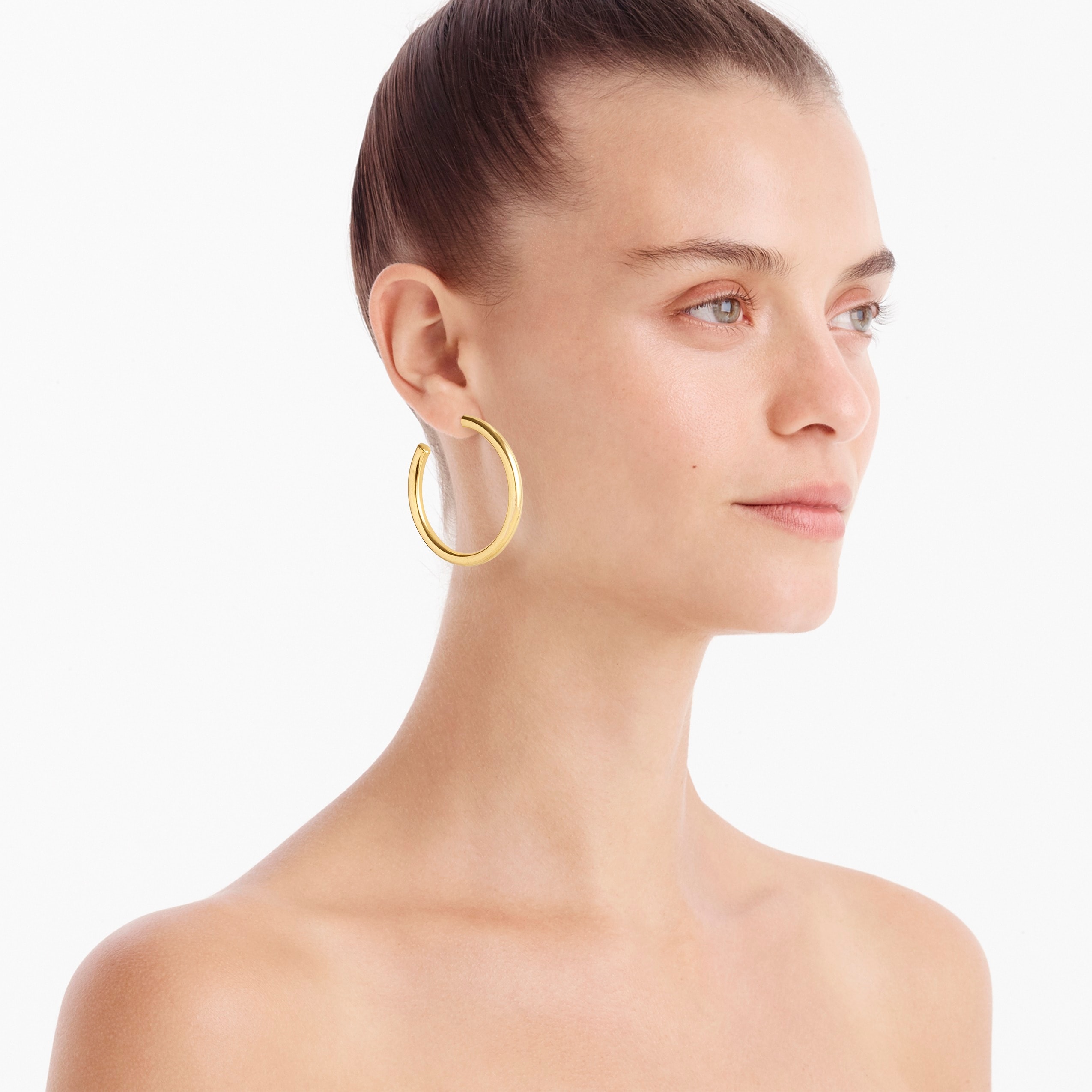 Gold hoop earrings